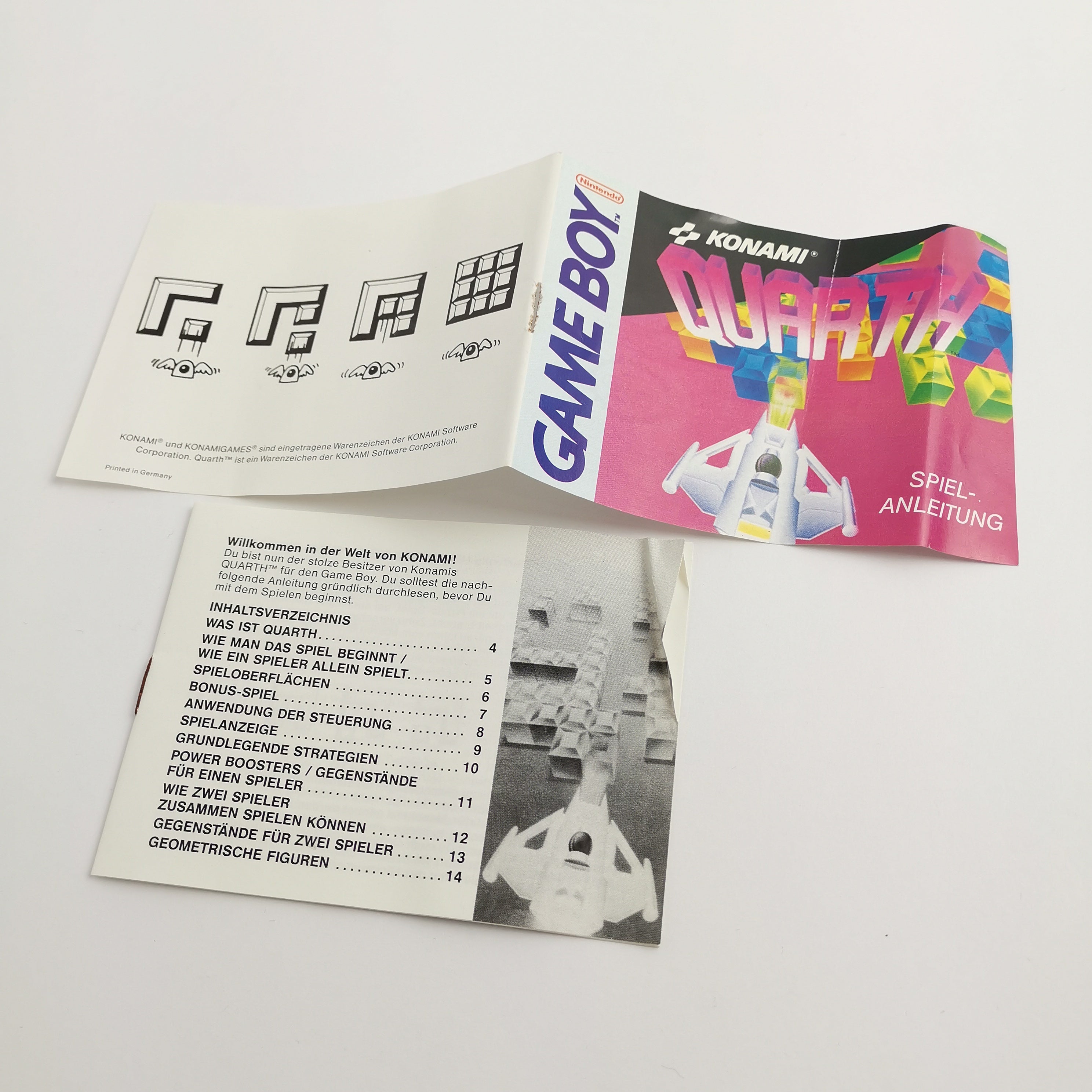 Nintendo Gameboy Classic Spiel " Quarth " GB NTSC-U/C USA | OVP Konami