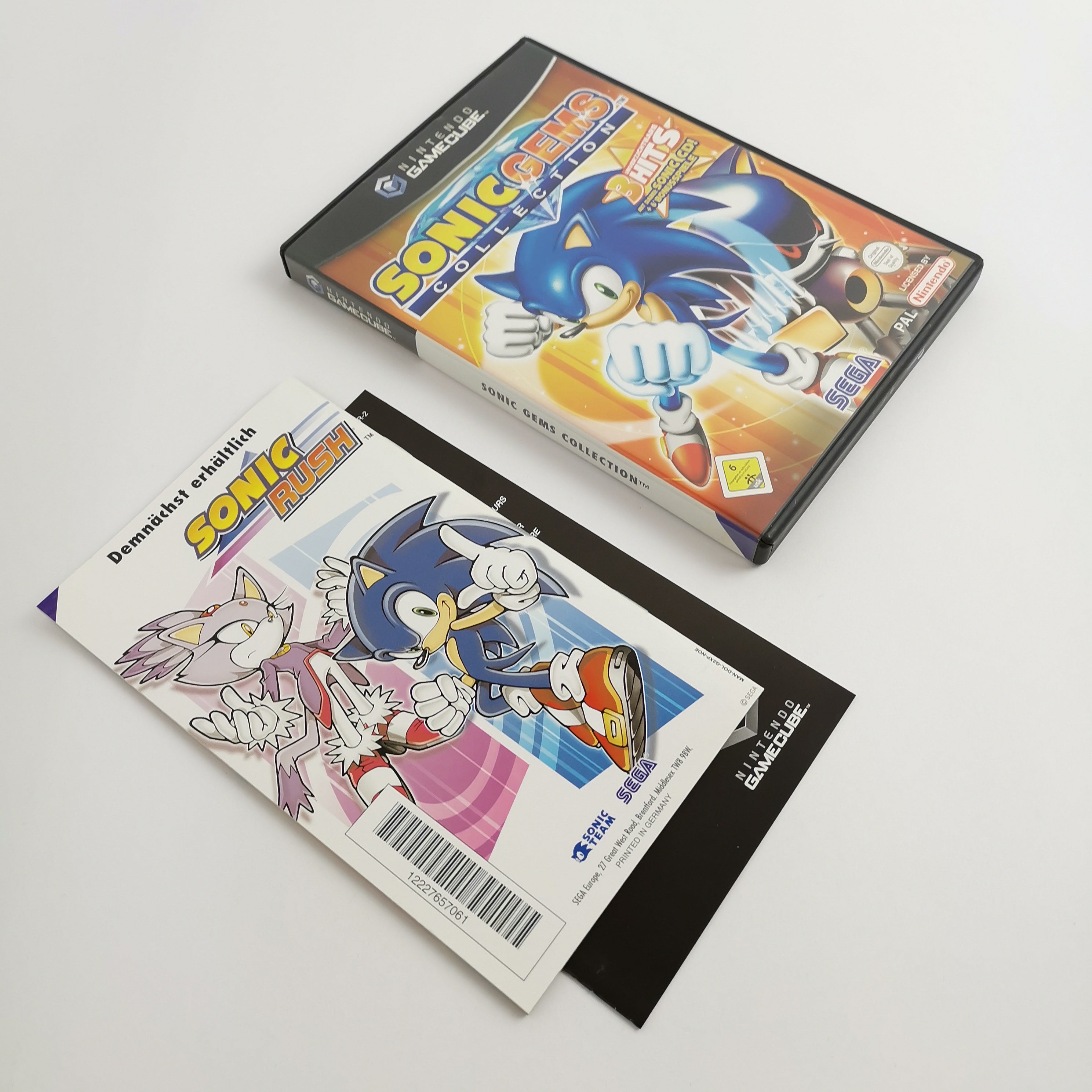 Nintendo Gamecube Spiel " Sonic Gems Collection " GC Game Cube OVP | PAL NOE