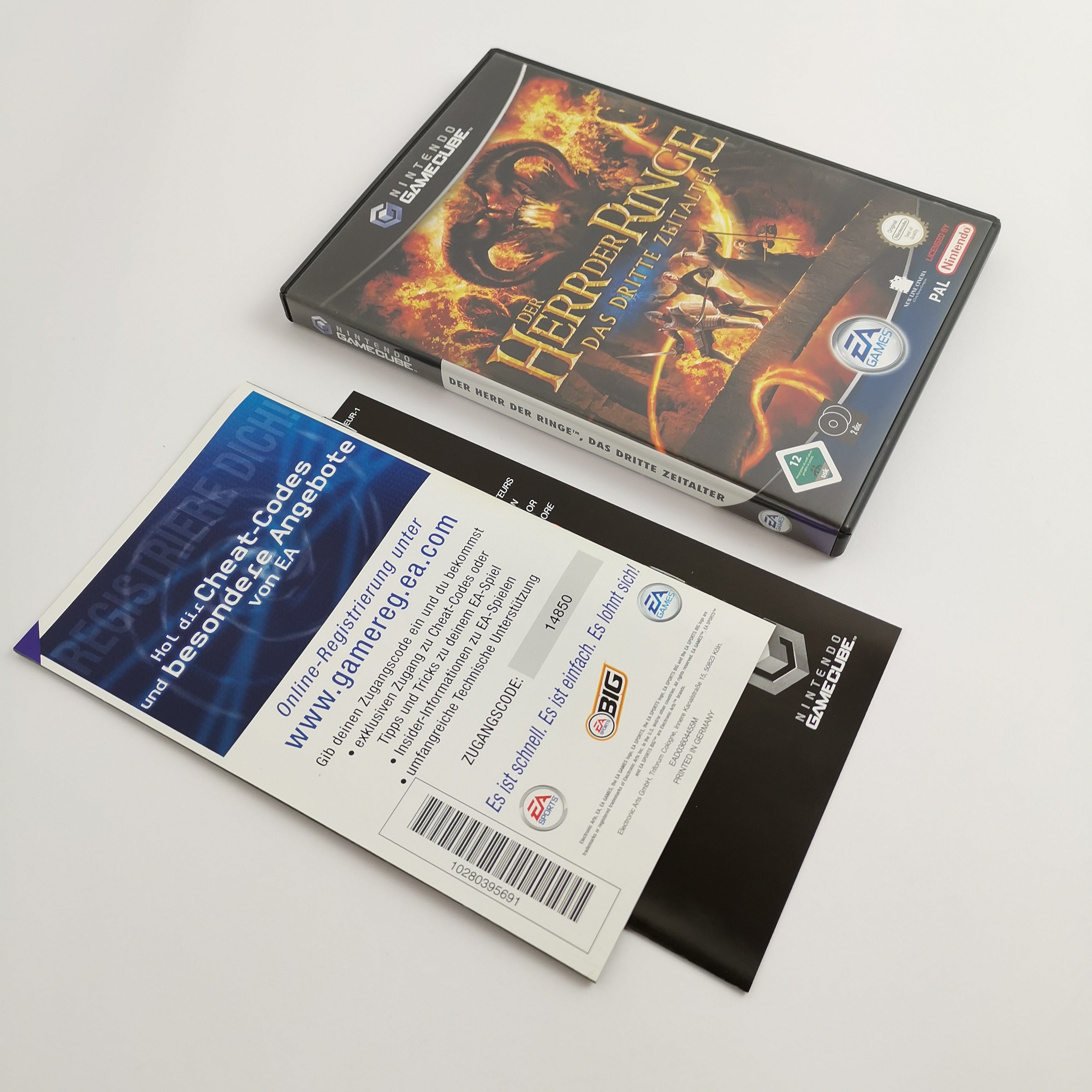 Nintendo Gamecube Spiel " Der Herr Der Ringe das dritte Zeitalter " OVP PAL NOE