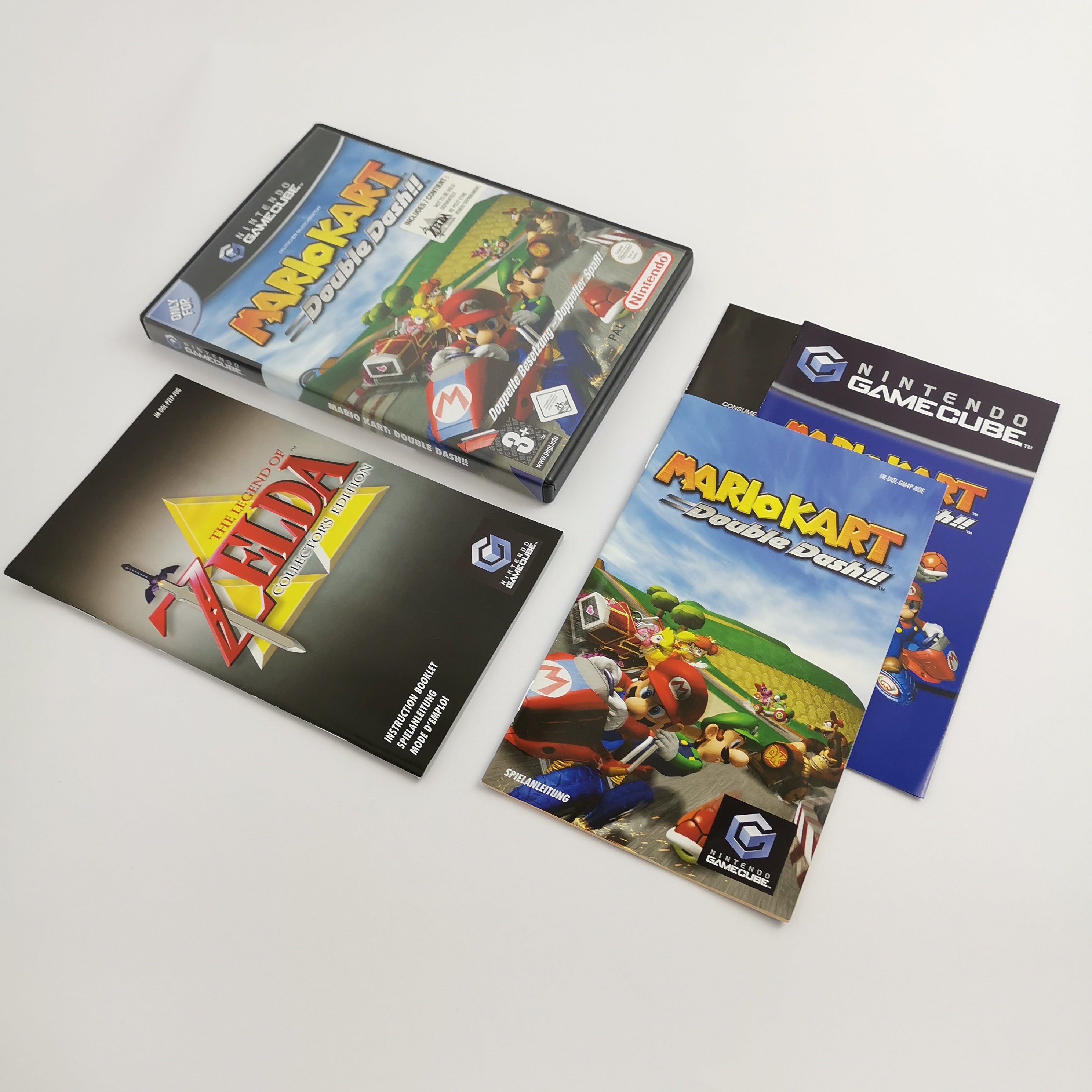 Nintendo Gamecube Spiel " Mario Kart Double Dash +  Zelda Collectors Edition OVP