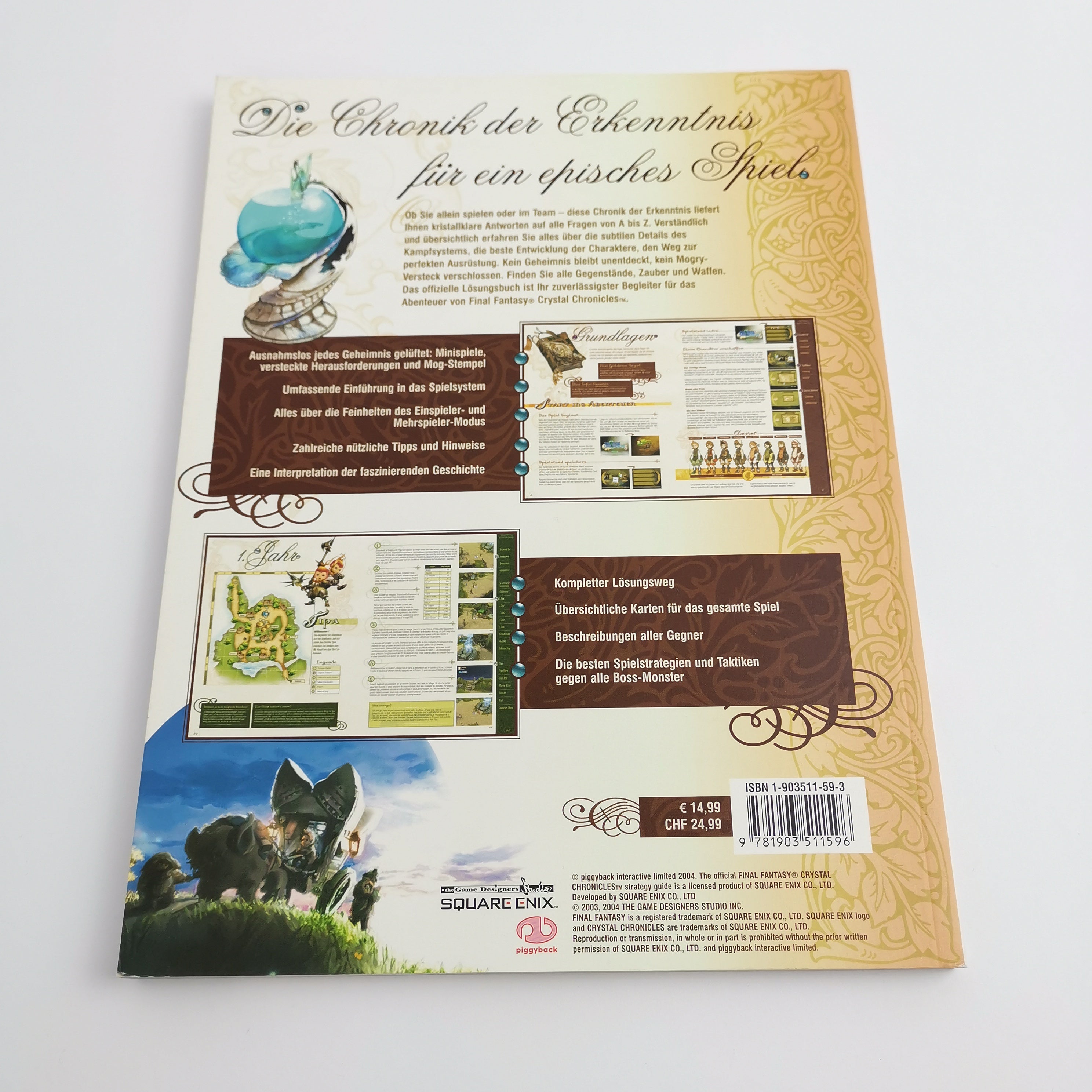 Nintendo Gamecube Spiel " Final Fantasy Chronicles + Lösungsbuch " OVP | Guide