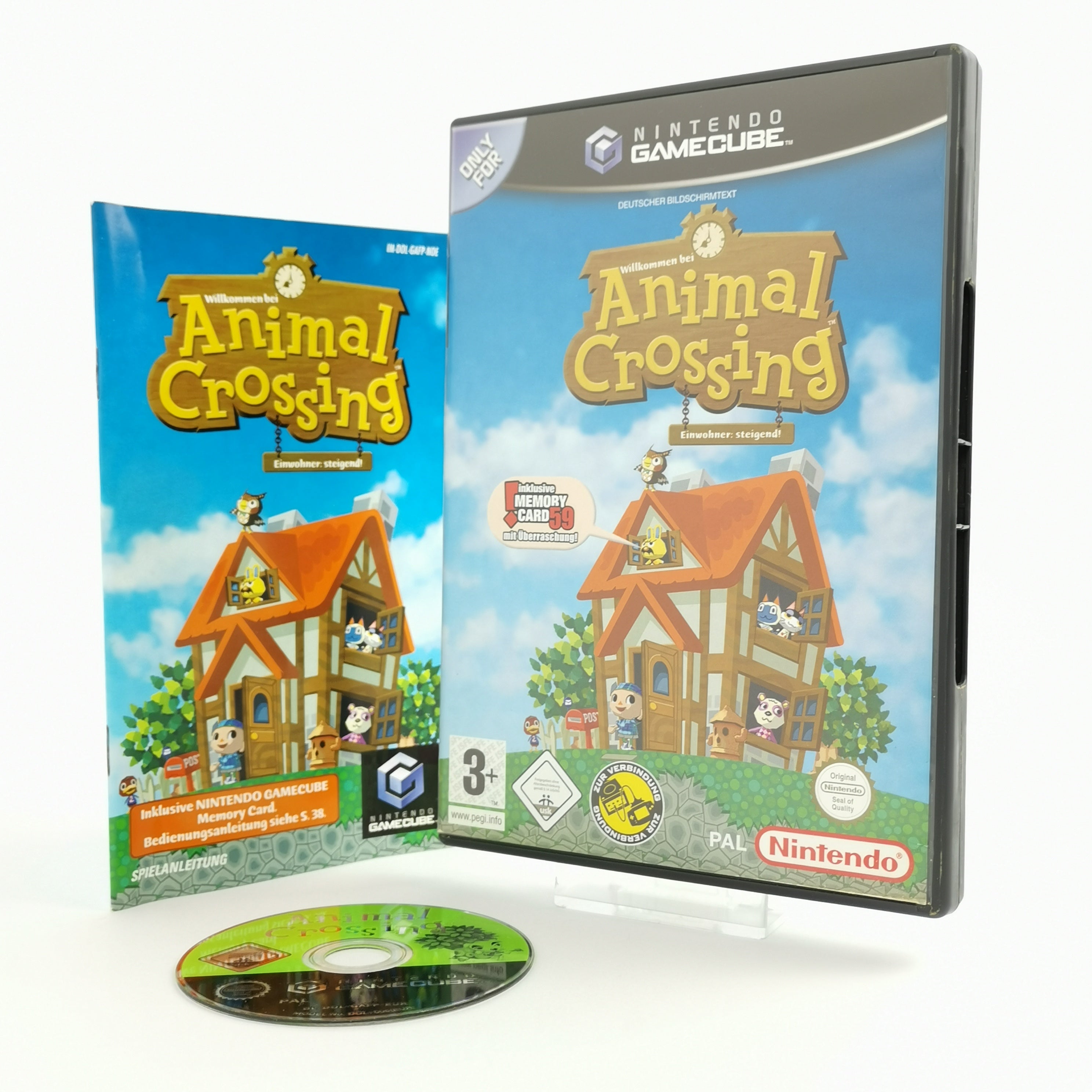 Nintendo Gamecube Spiel : Animal Crossing | dt. PAL Version - OVP