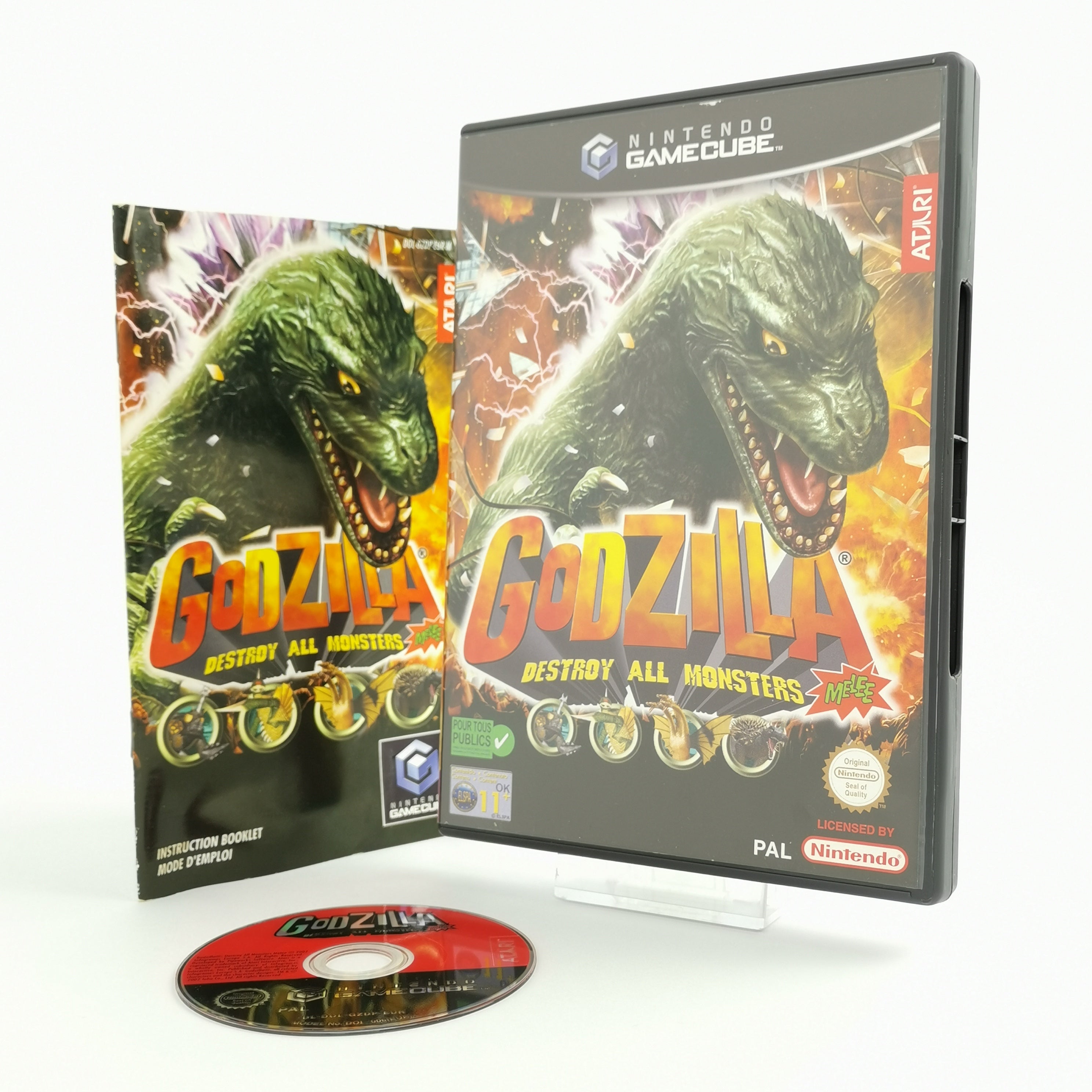 Nintendo Gamecube Spiel : Godzilla Destroy All Monsters Melee | OVP - PAL