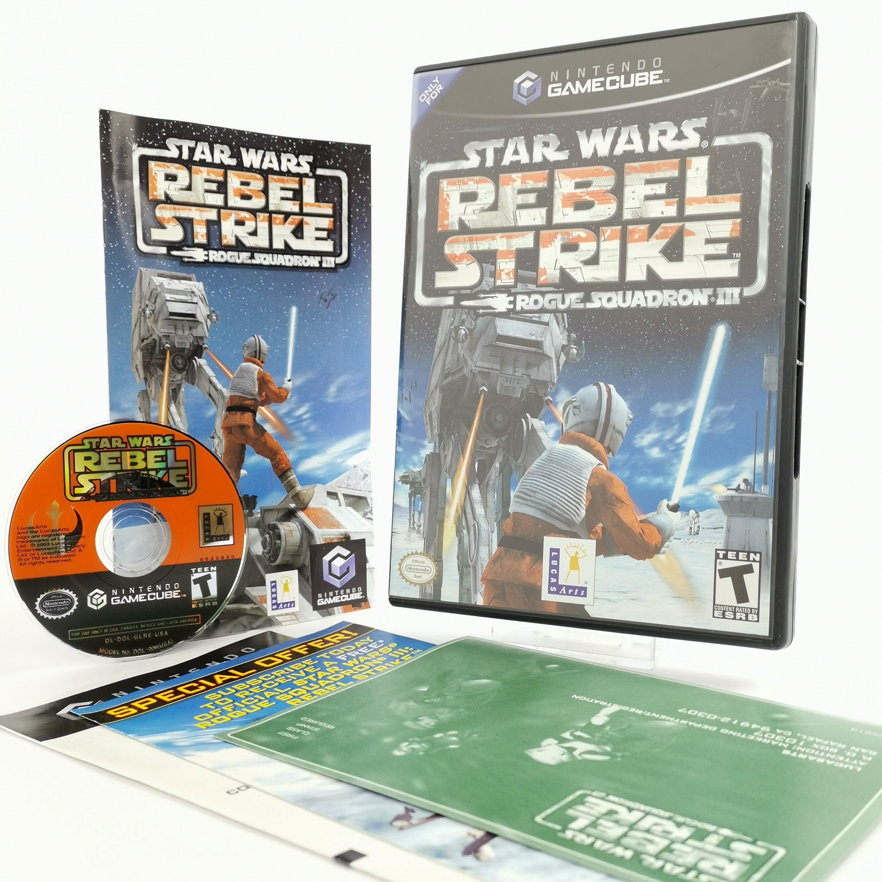 Nintendo Gamecube Spiel : Star Wars Rebel Strike Rogue Squadron III | USA - OVP