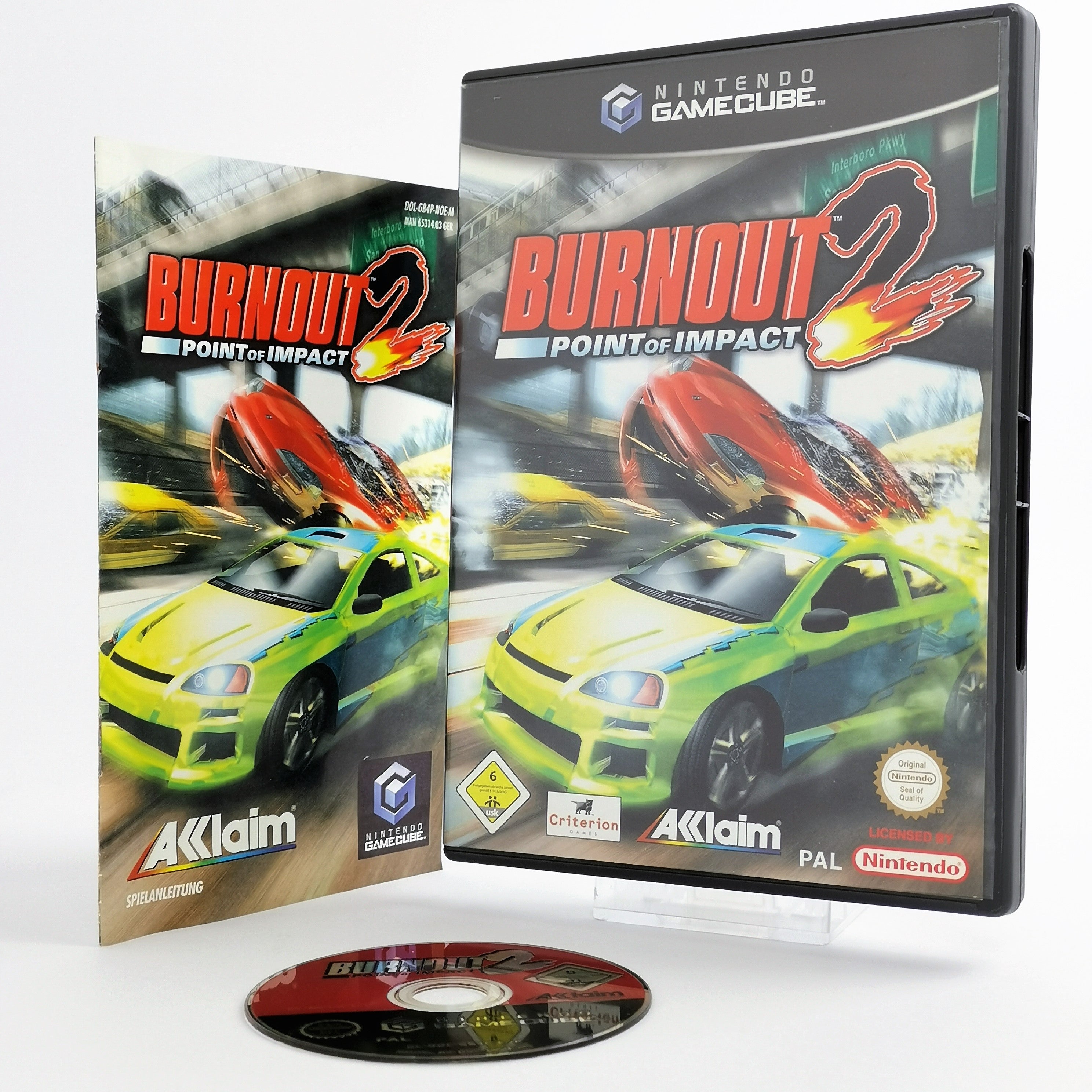 Nintendo Gamecube Spiel : Burnout 2 Point of Impact - Acclaim | dt. PAL - OVP