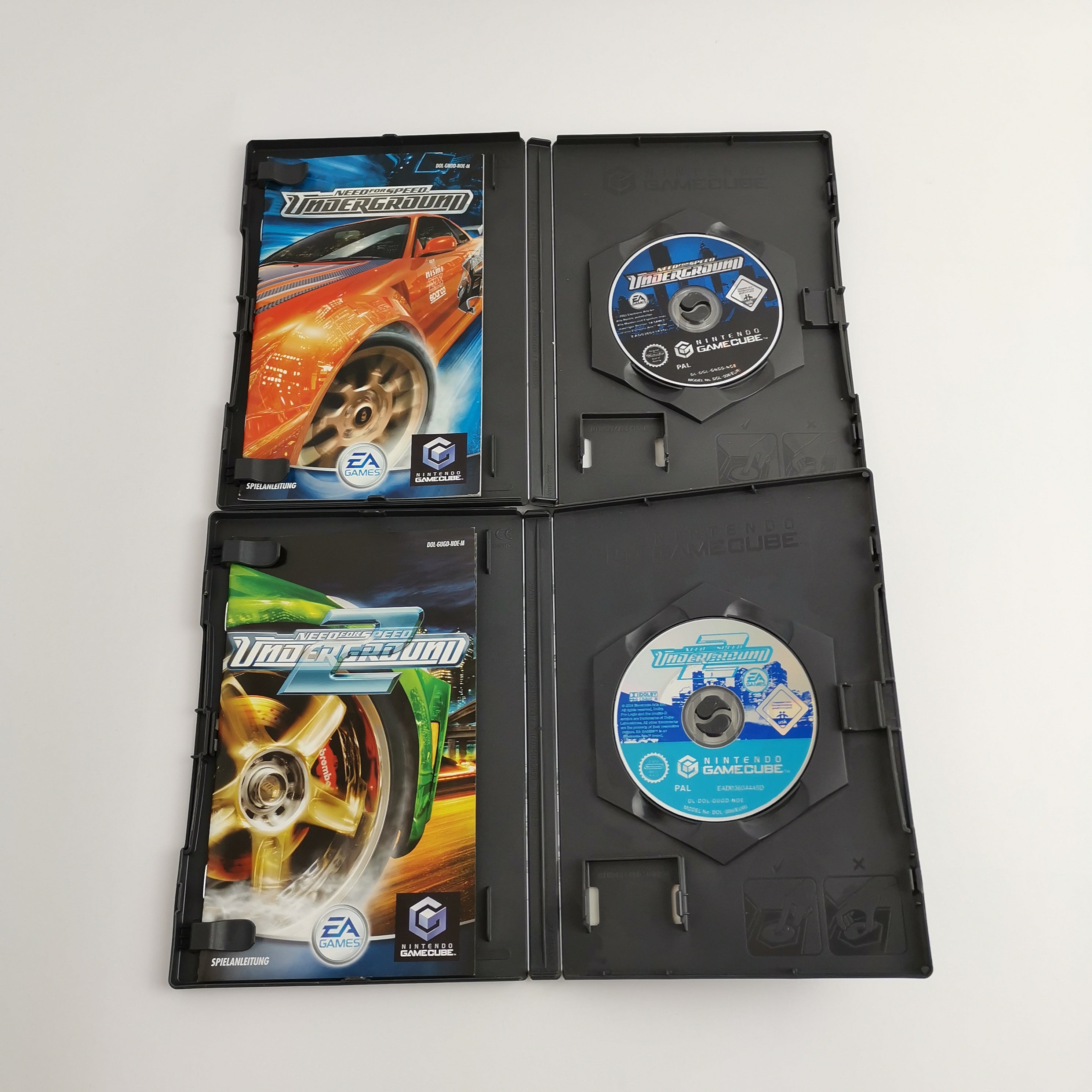 Nintendo Gamecube Spiele : Need for Speed Underground Teil 1 & 2 | OVP PAL