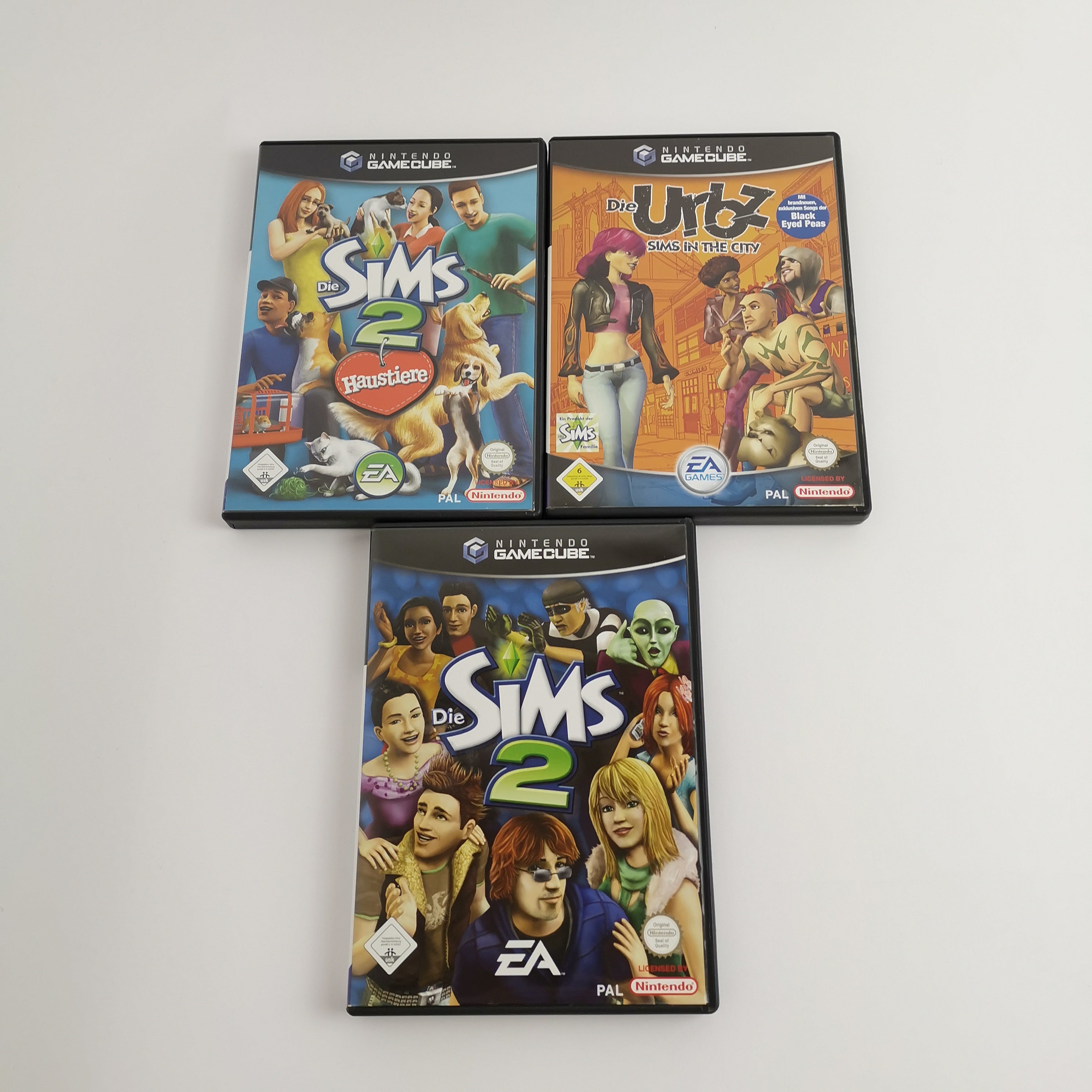 Nintendo Gamecube Spiele : Die Sims 2 , Haustiere & Die Urbz Sims in the City