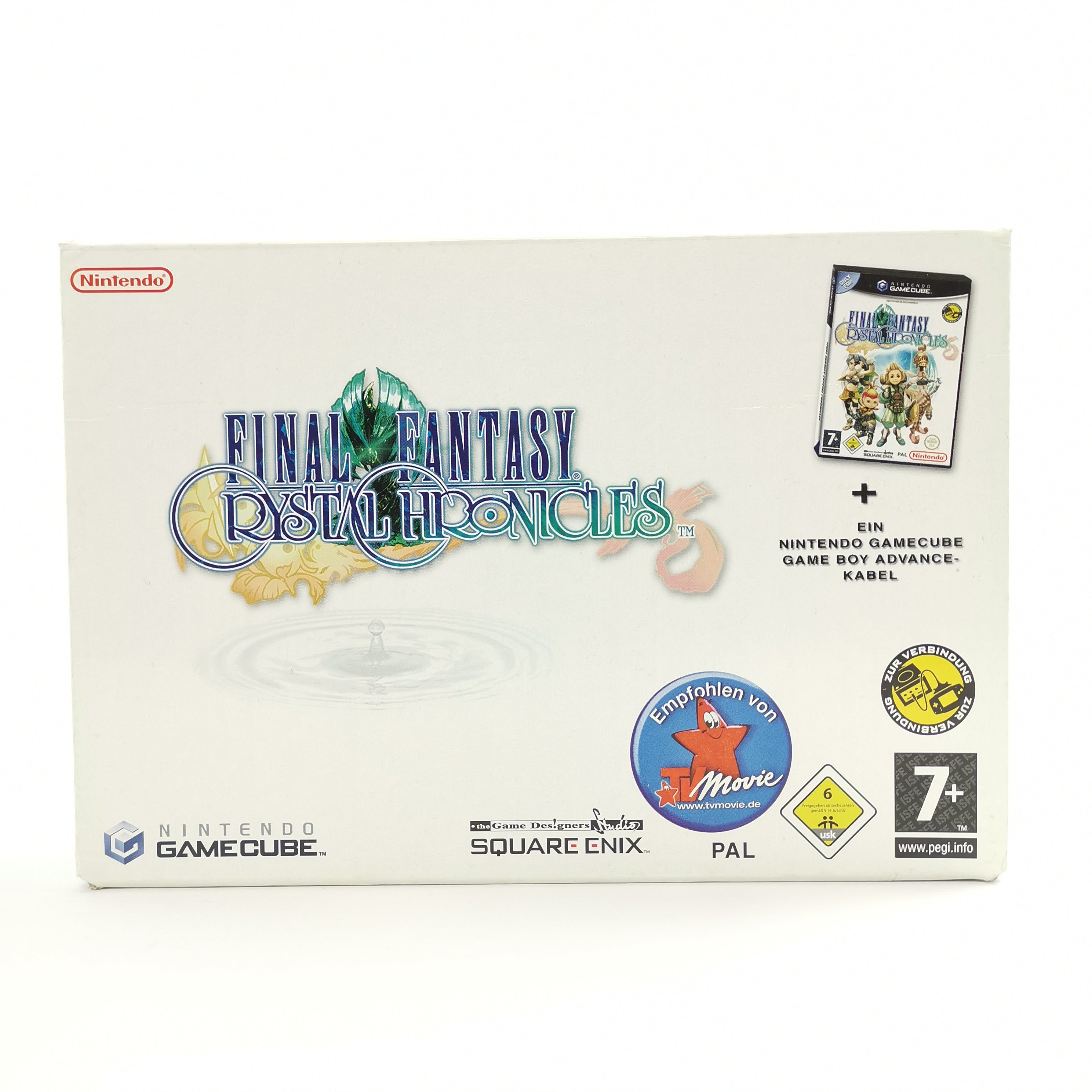 Nintendo Gamecube Spiel : Final Fantasy Crystal Chronicles - Box + GBA Kabel OVP