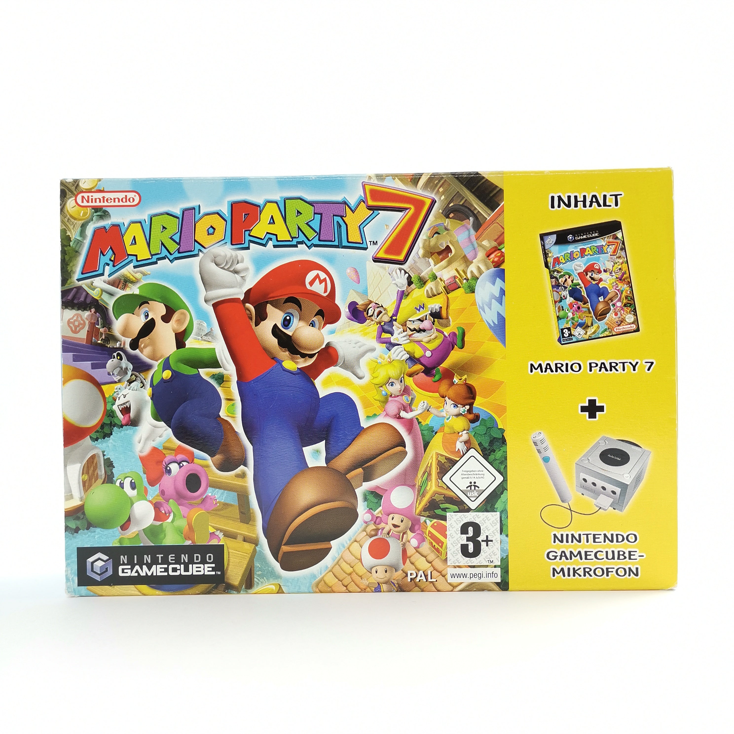 Nintendo Gamecube Spiel : Mario Party 7 + Mikrofon (Neu) - Box Set | OVP dt. PAL