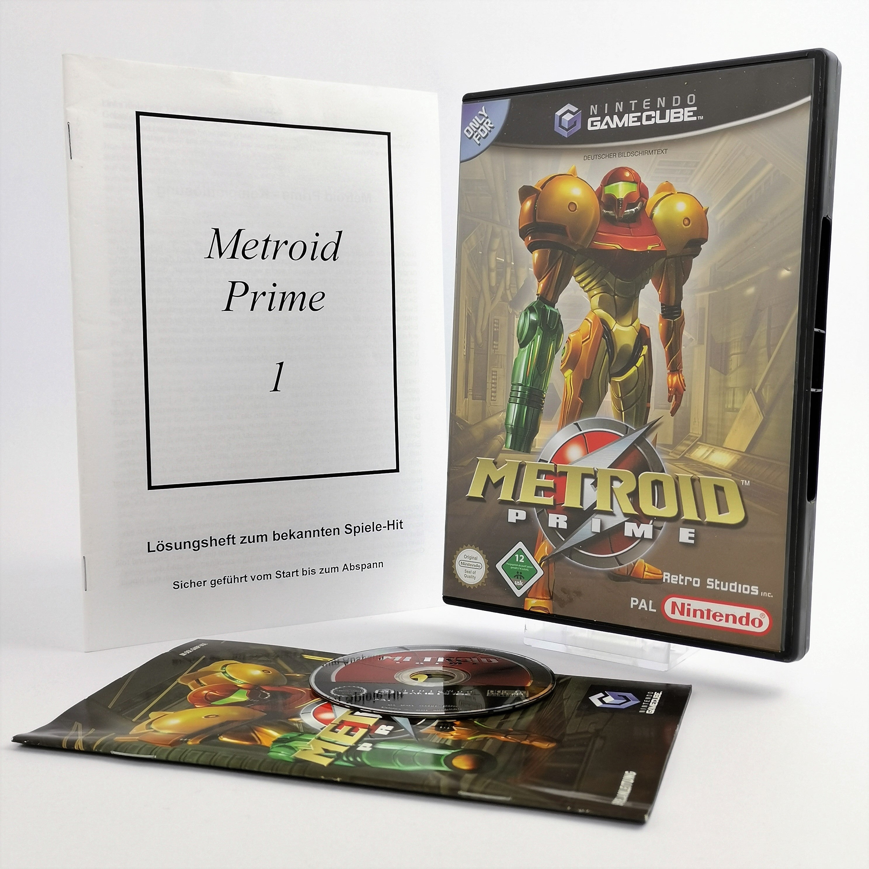 Nintendo Gamecube Spiel : Metroid Prime + Lösungsheft | OVP dt. PAL Version