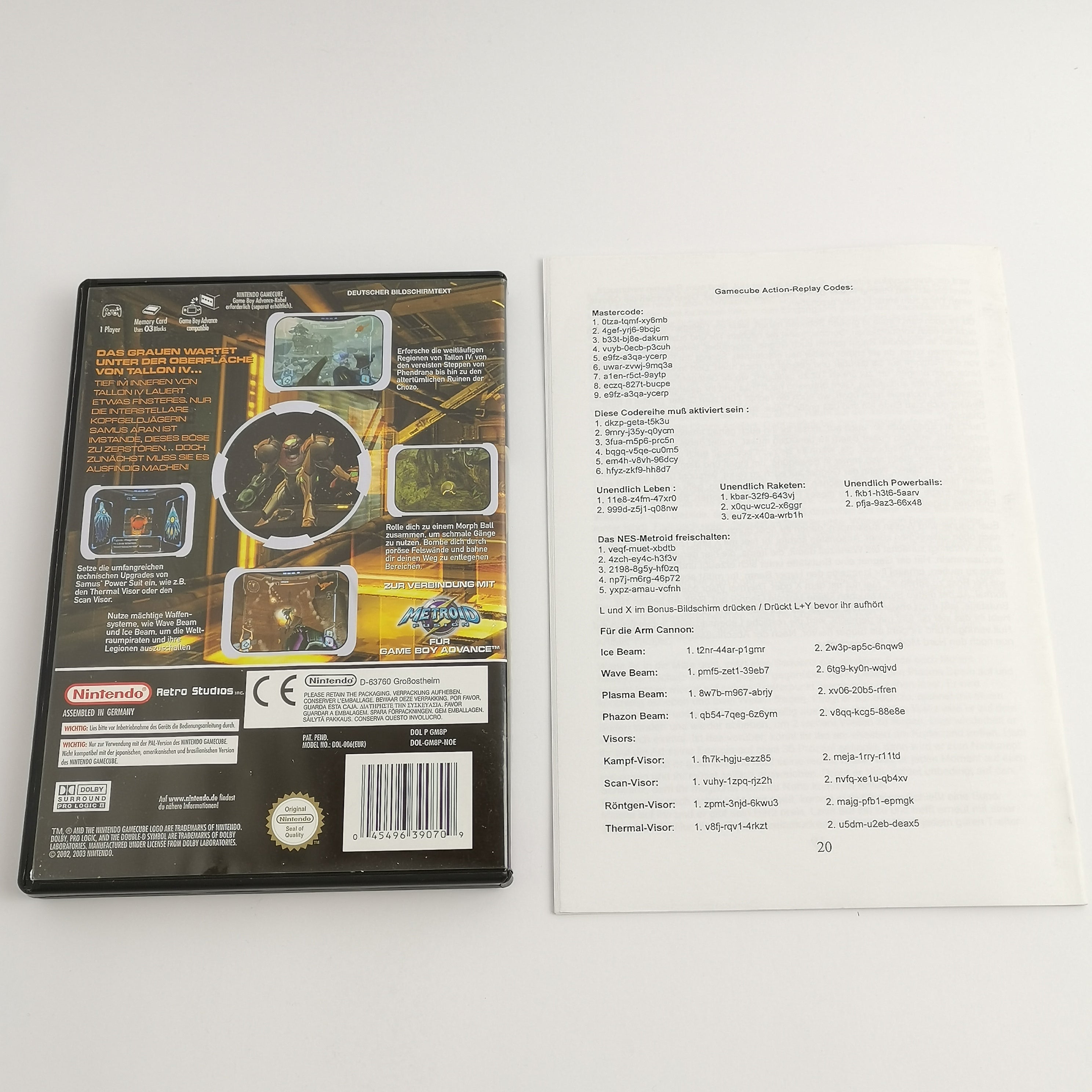 Nintendo Gamecube Spiel : Metroid Prime + Lösungsheft | OVP dt. PAL Version