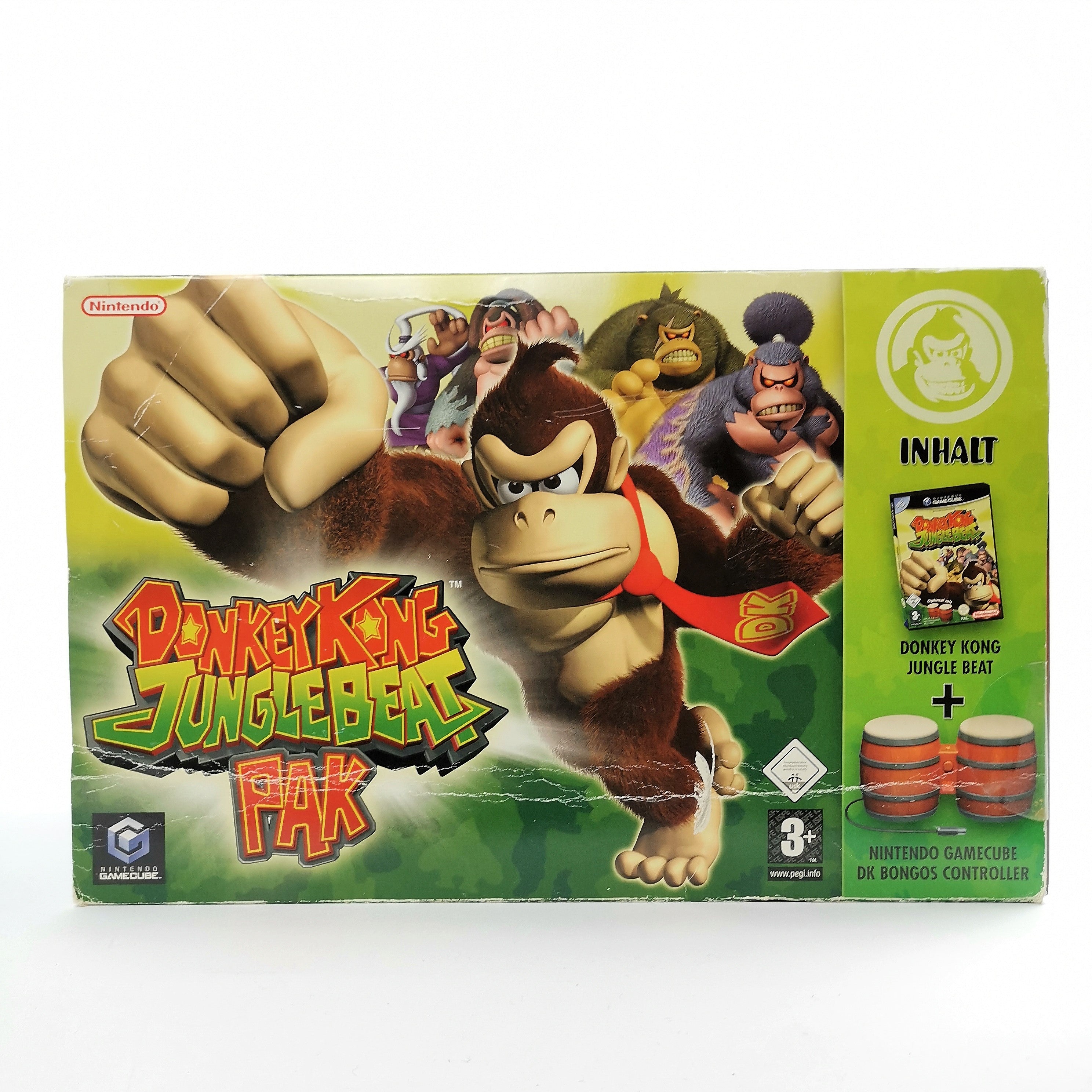 Nintendo Gamecube Spiel : Donkey Kong Jungle Beat Pak | Bongos Neu - OVP PAL