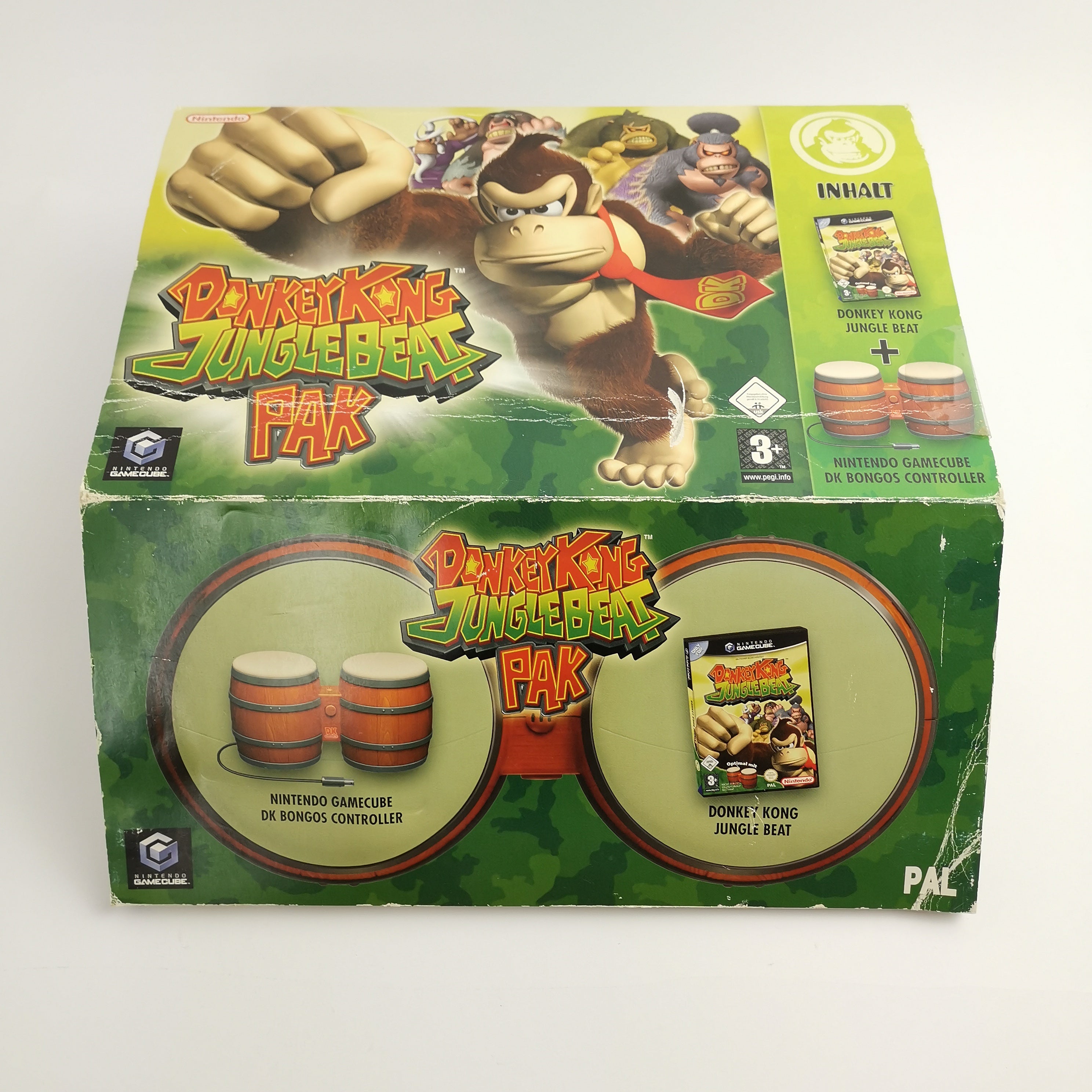 Nintendo Gamecube Spiel : Donkey Kong Jungle Beat Pak | Bongos Neu - OVP PAL