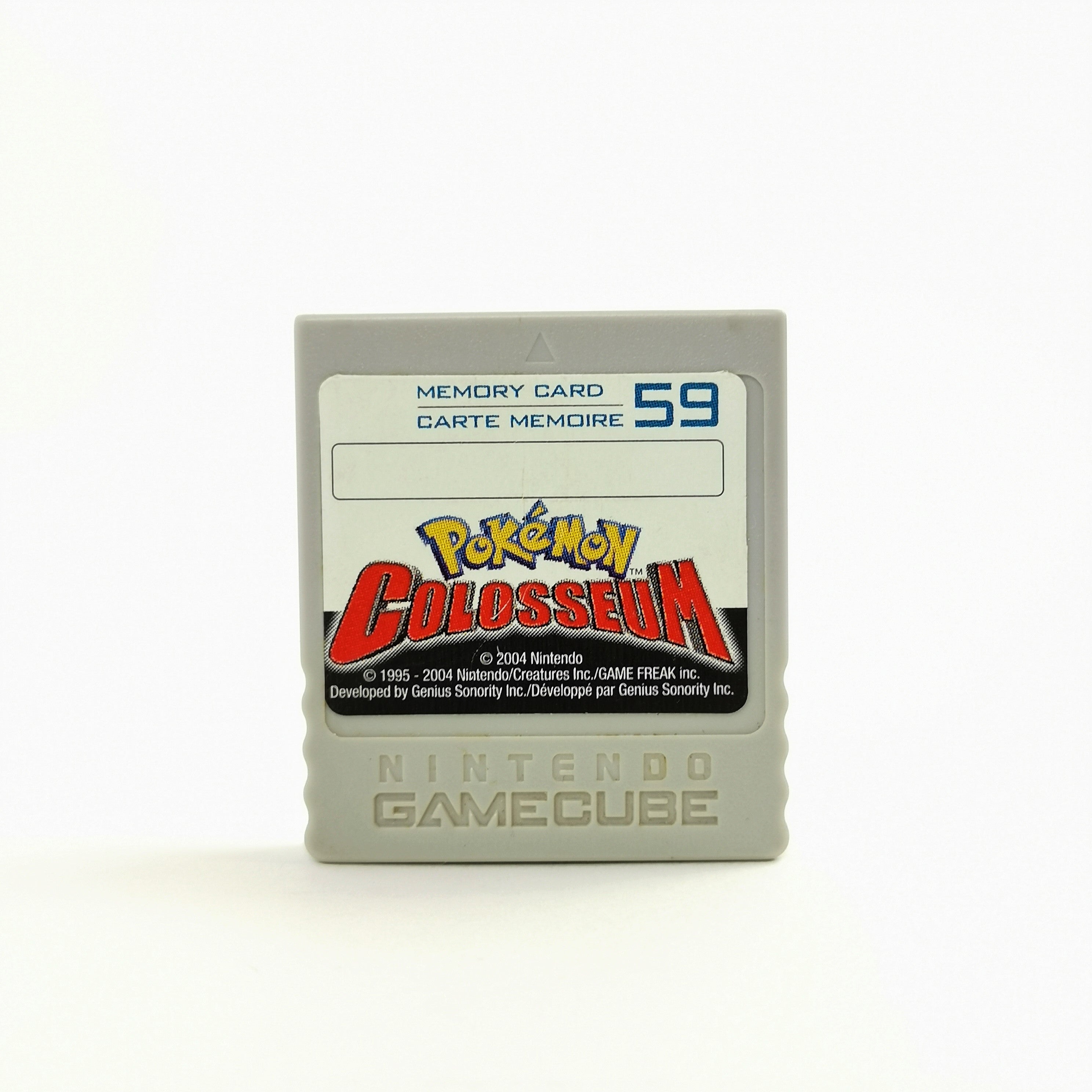 Nintendo Gamecube : Memory Card Pokemon Colosseum Aufkleber - Speicherkarte