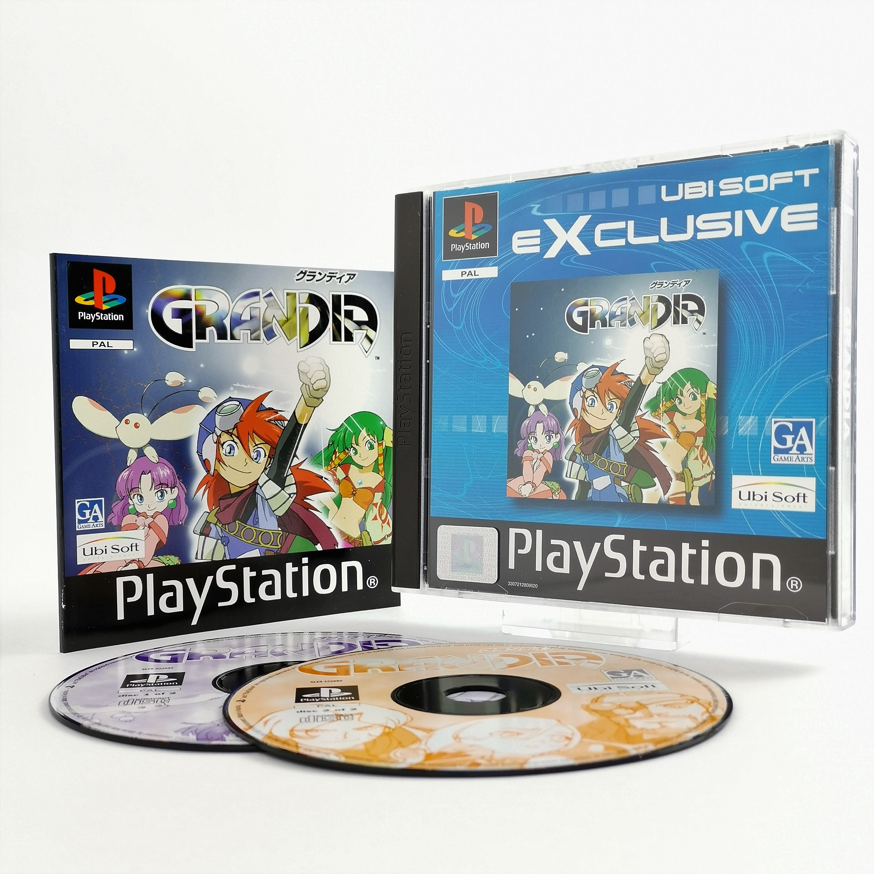 Jeu GRANDIA - Exclusive Edition Ubisoft Pour PS1 (PAL-FR) - Complet Et En Super état