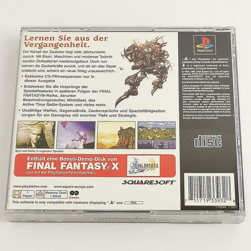 Sony Playstation 1 Game: Final Fantasy VI 6 + Demo - Original Packaging &amp; Instructions | PS1 PAL
