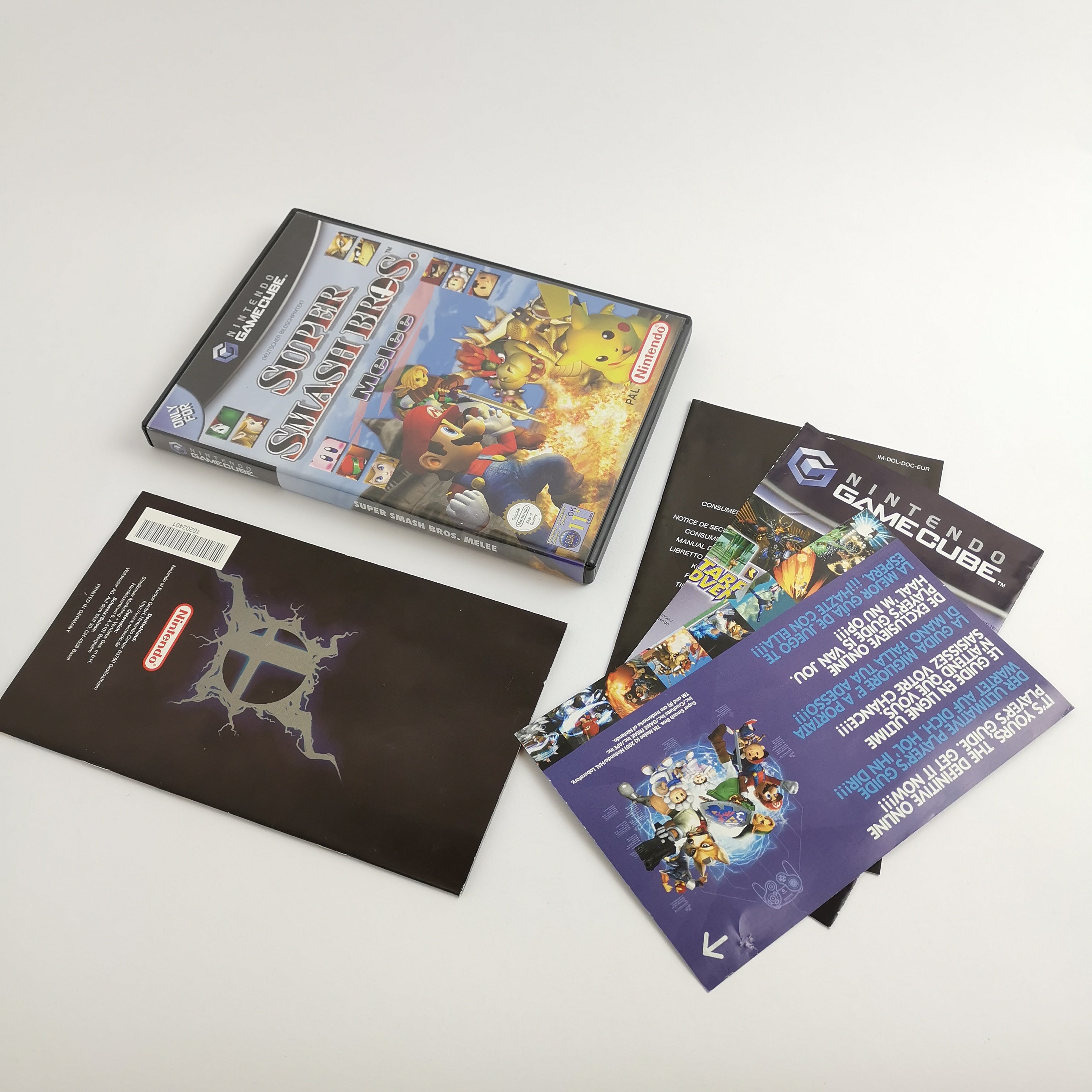 Nintendo Gamecube Spiel : Super Smash Bros. Melee - OVP & Anleitung PAL GC Disc