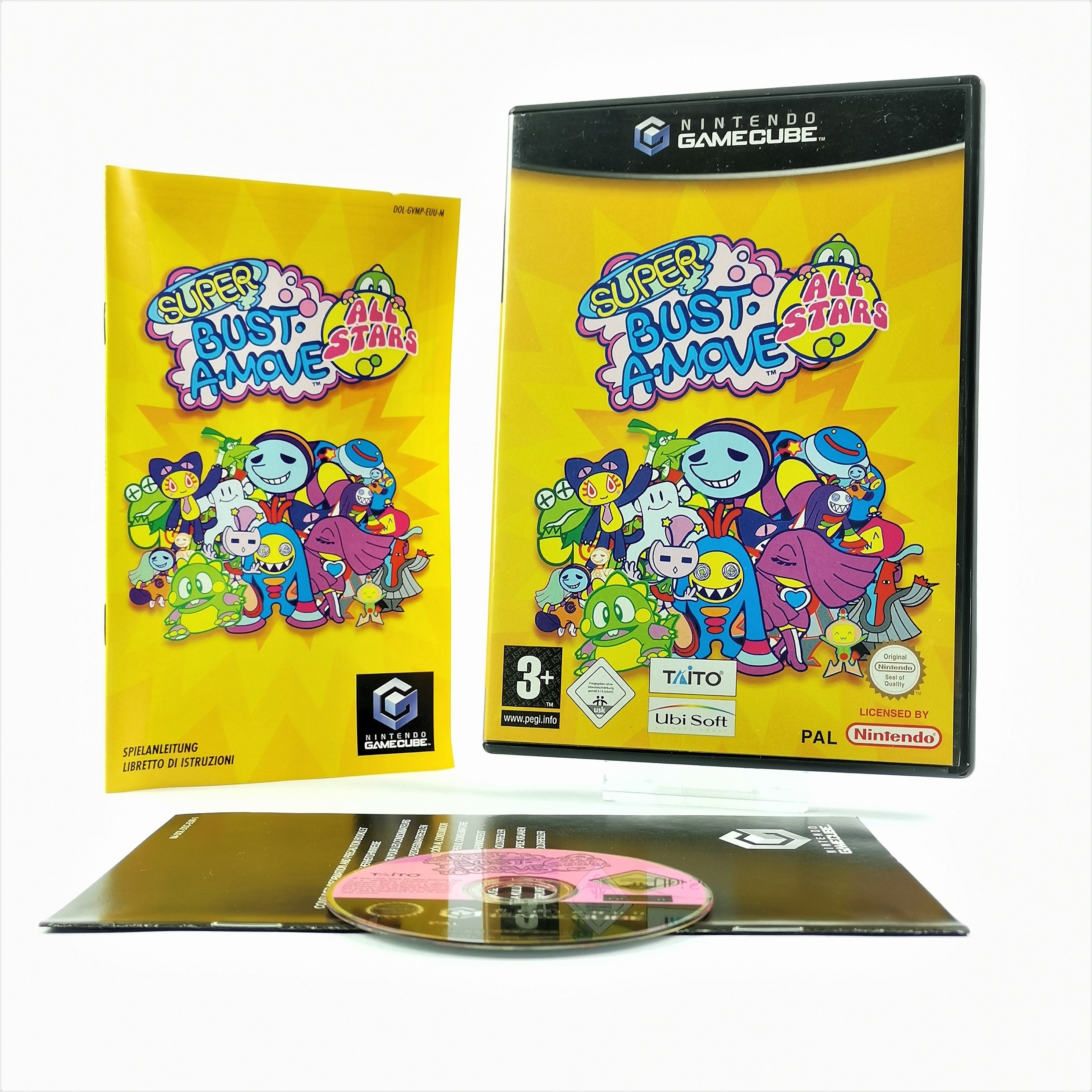 Nintendo Gamecube Spiel : Super Bust-A-Move All Stars - OVP Anleitung PAL | GC