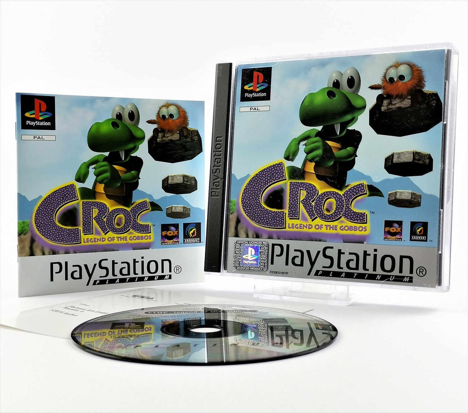 Sony Playstation 1 game: Croc Legend of the Gobbos - original packaging & instructions PAL PS1
