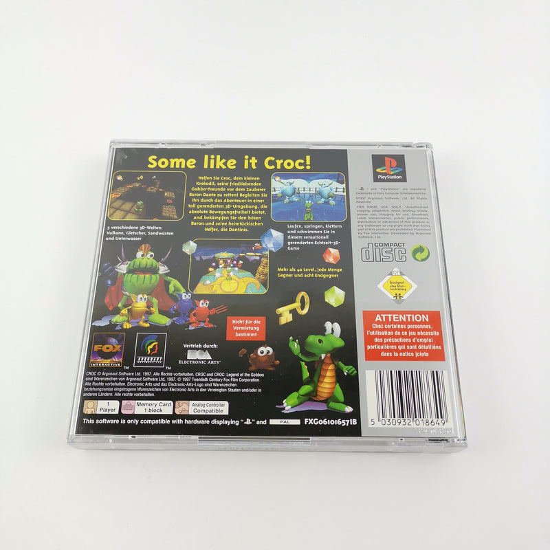 Sony Playstation 1 game: Croc Legend of the Gobbos - original packaging &amp; instructions PAL PS1