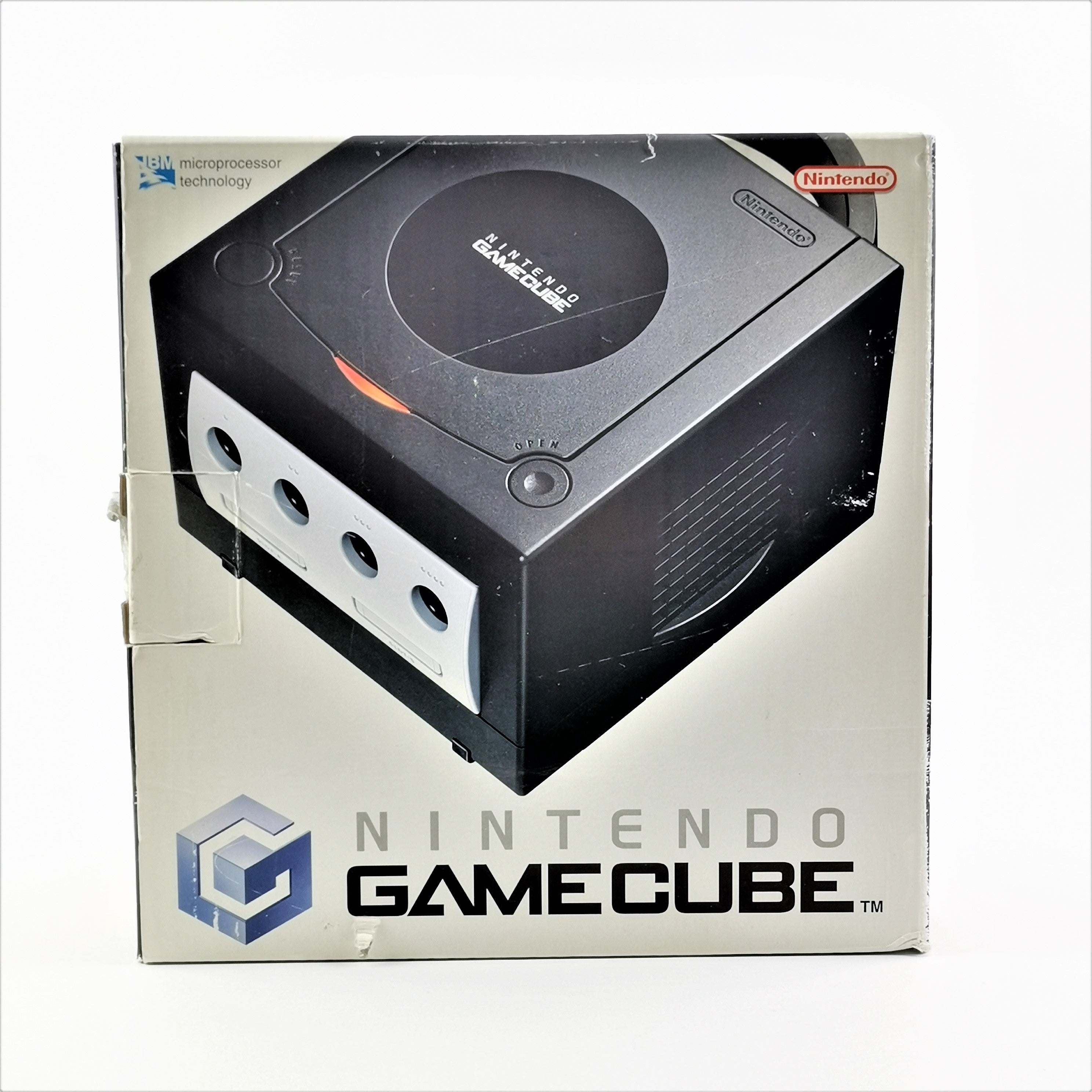 Nintendo Gamecube Konsole : Schwarz / Black in OVP PAL - akzeptabler Zustand