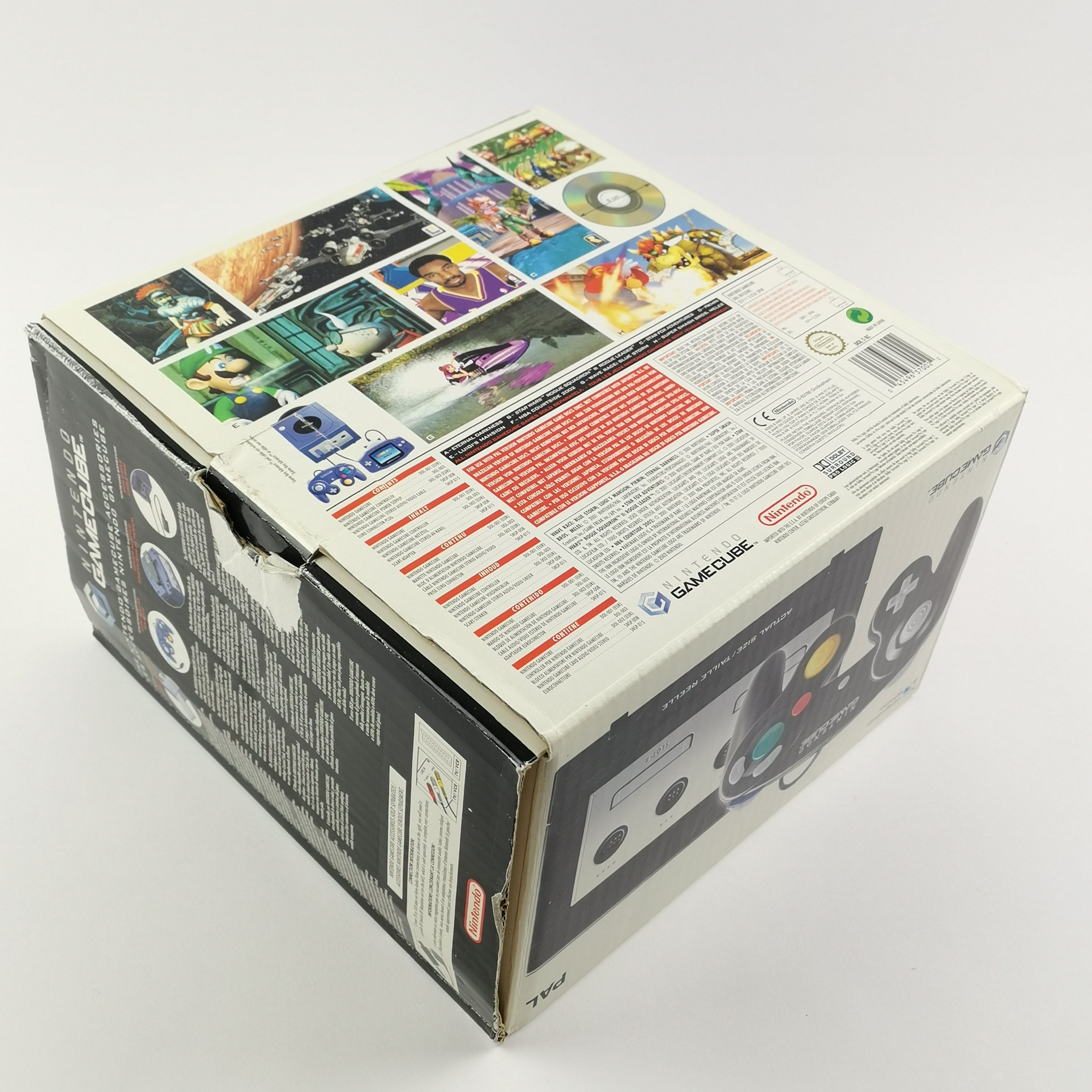 Nintendo Gamecube Konsole : Schwarz / Black in OVP PAL - akzeptabler Zustand