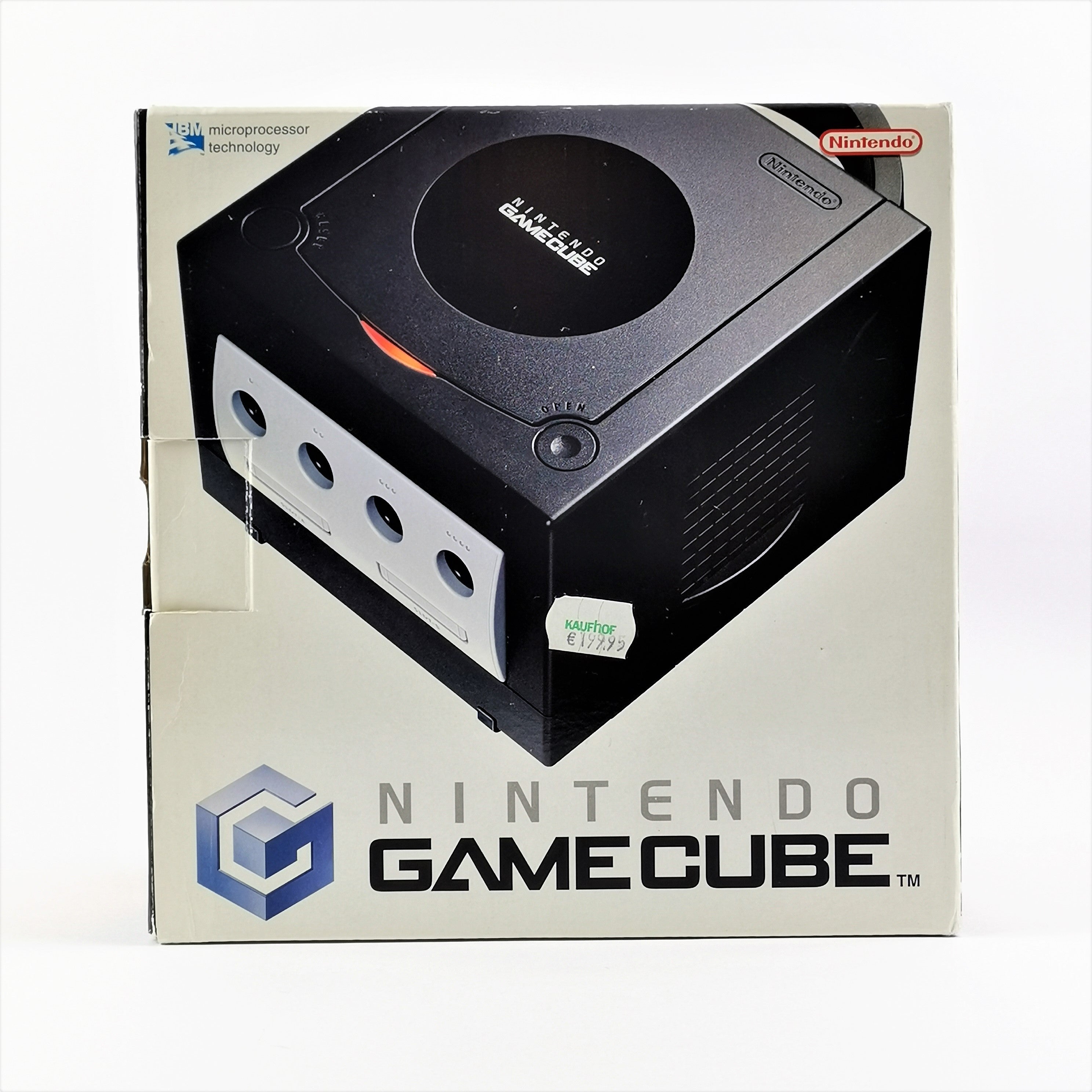 Nintendo Gamecube Konsole - Schwarz / Black in OVP mit Mario Kart, Memory Card