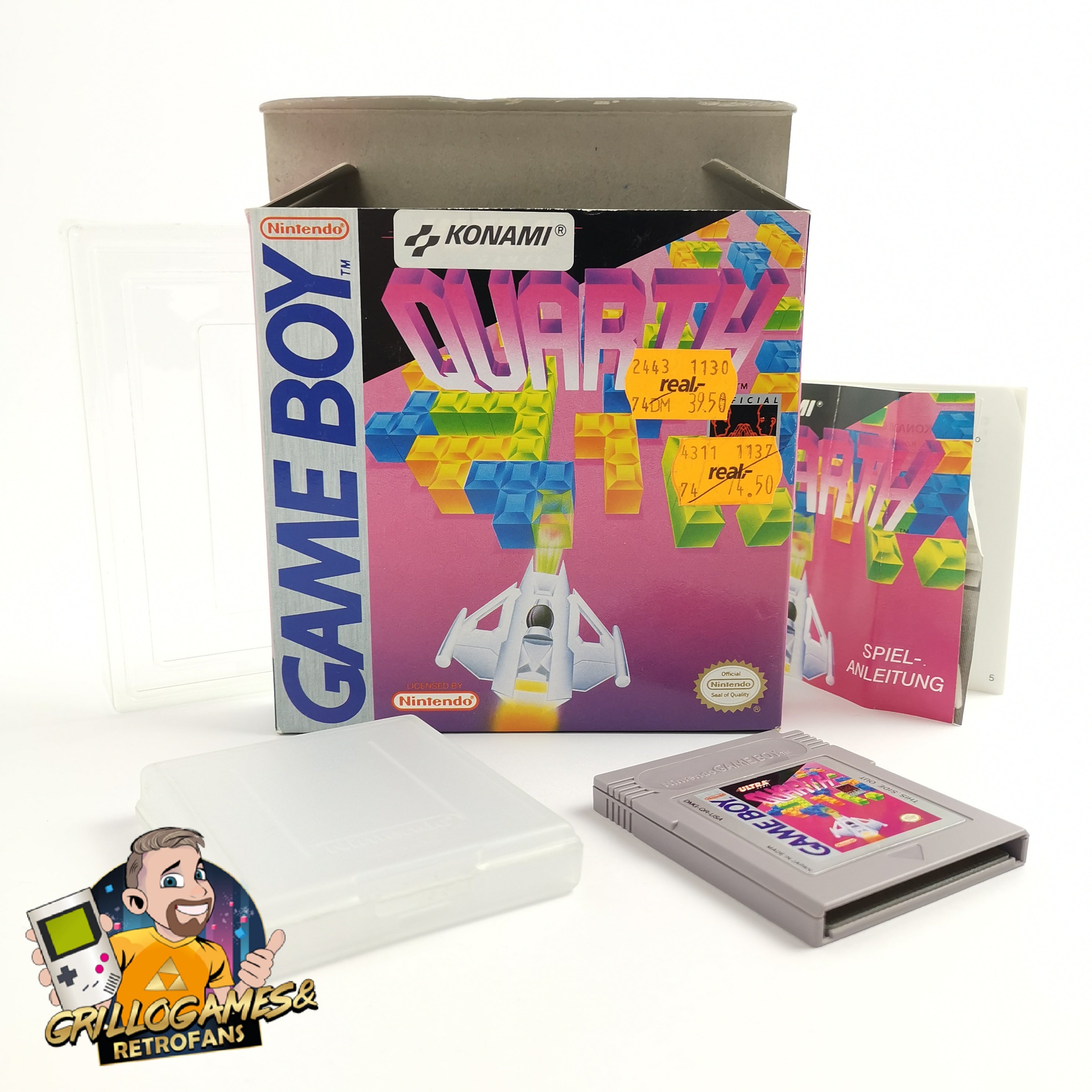 Nintendo Gameboy Classic Spiel " Quarth " GB NTSC-U/C USA | OVP Konami
