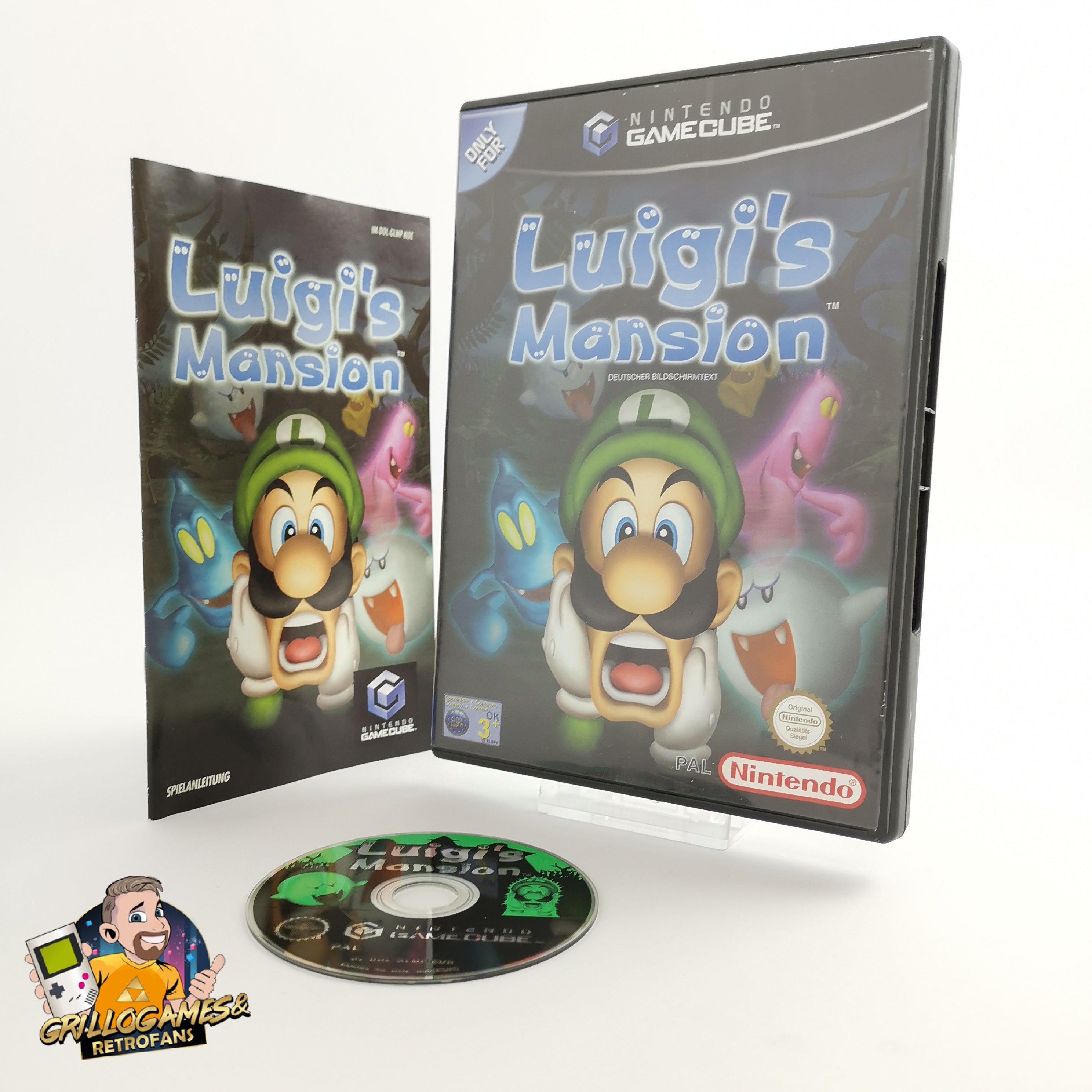Nintendo Gamecube Spiel " Luigi´s Mansion " dt. Erstauflage OVP guter Zustand