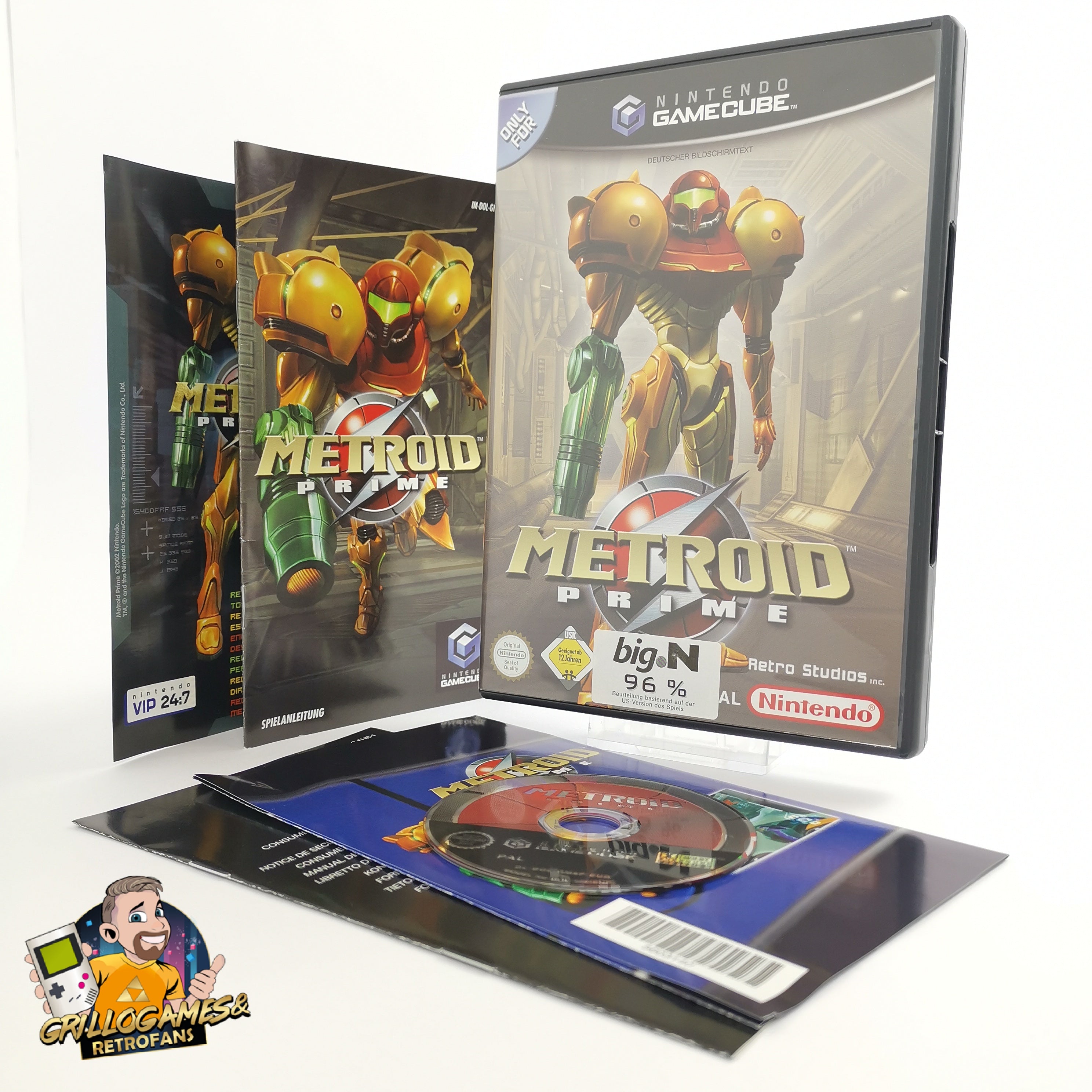 Nintendo Gamecube Spiel " Metroid Prime " GC Game Cube OVP deutsche PAL Version