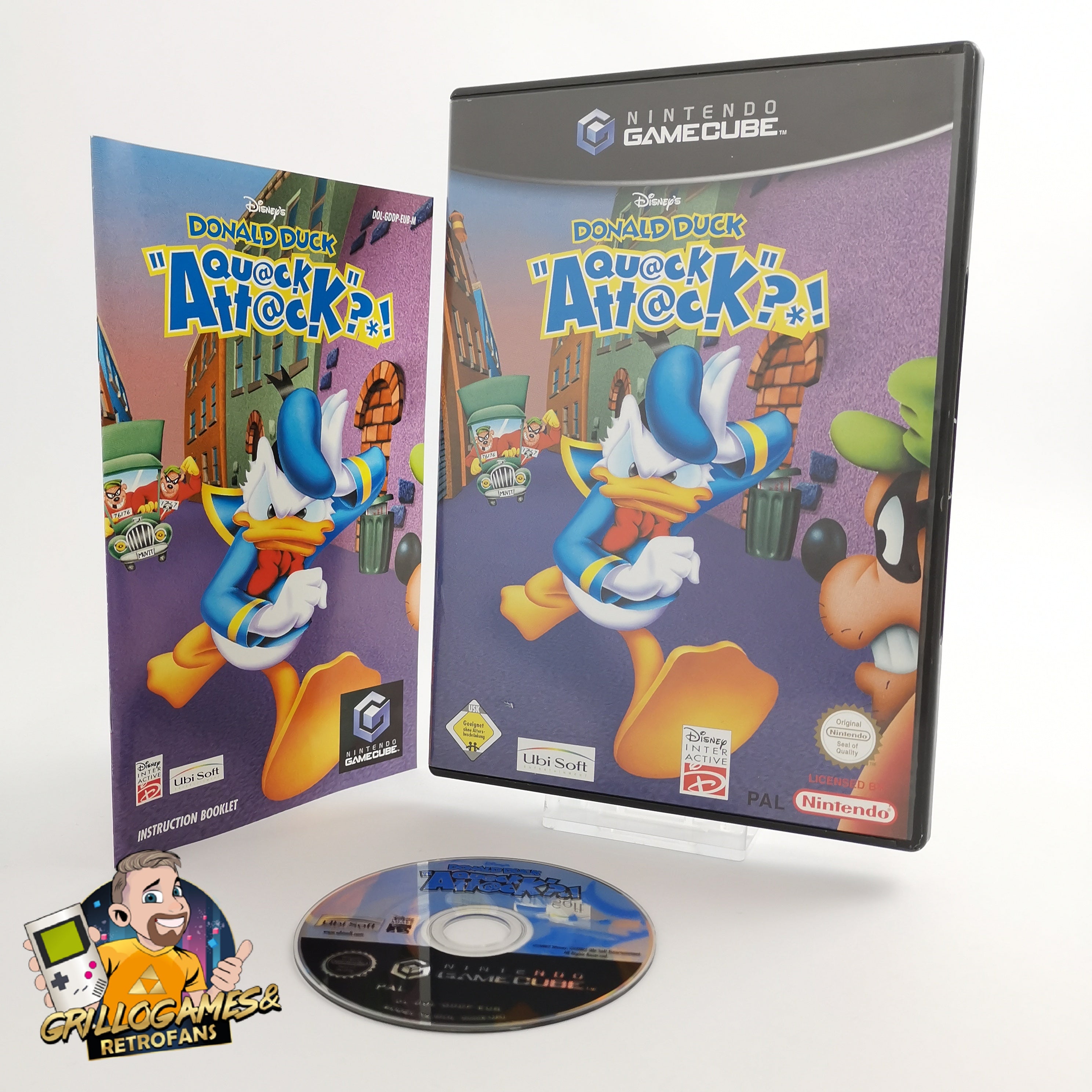 Nintendo Gamecube Spiel " Donald Duck Quack Attack " GC Game Cube OVP | PAL EUR