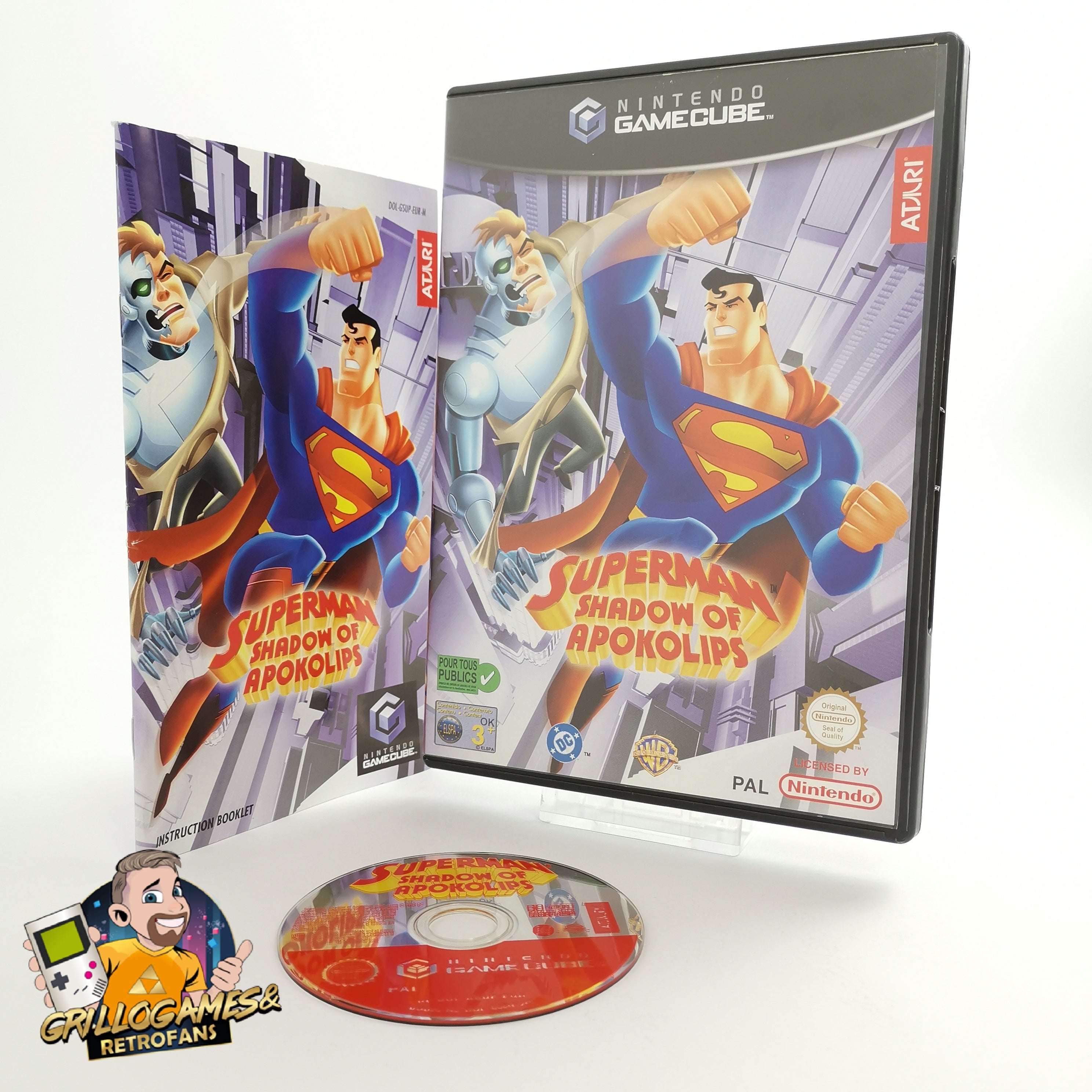 Nintendo Gamecube Spiel " Superman Shadow of Apokolips " Game Cube OVP | PAL EUR