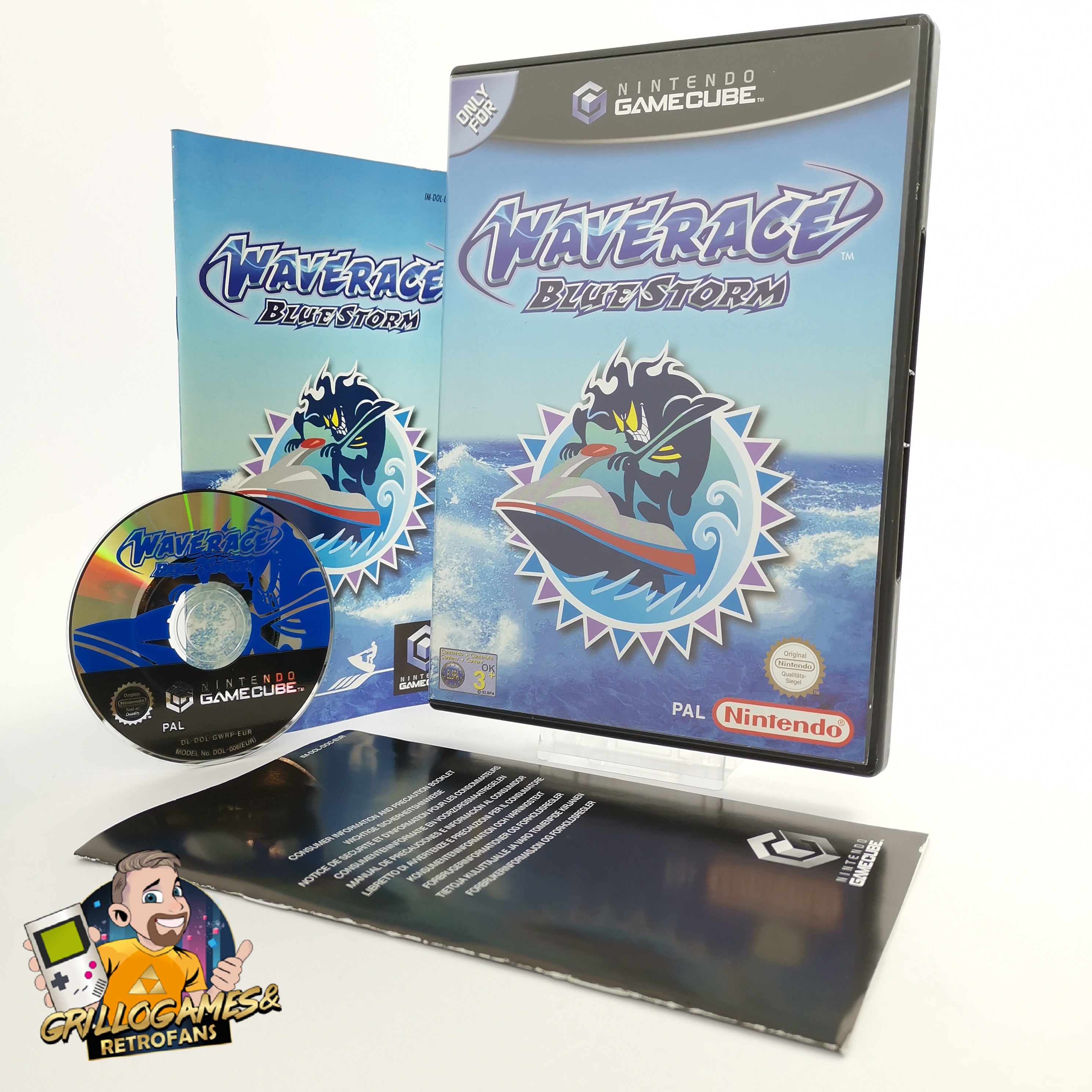 Nintendo Gamecube Spiel " Wave Race Blue Storm " GC WaveRace OVP | PAL NOE