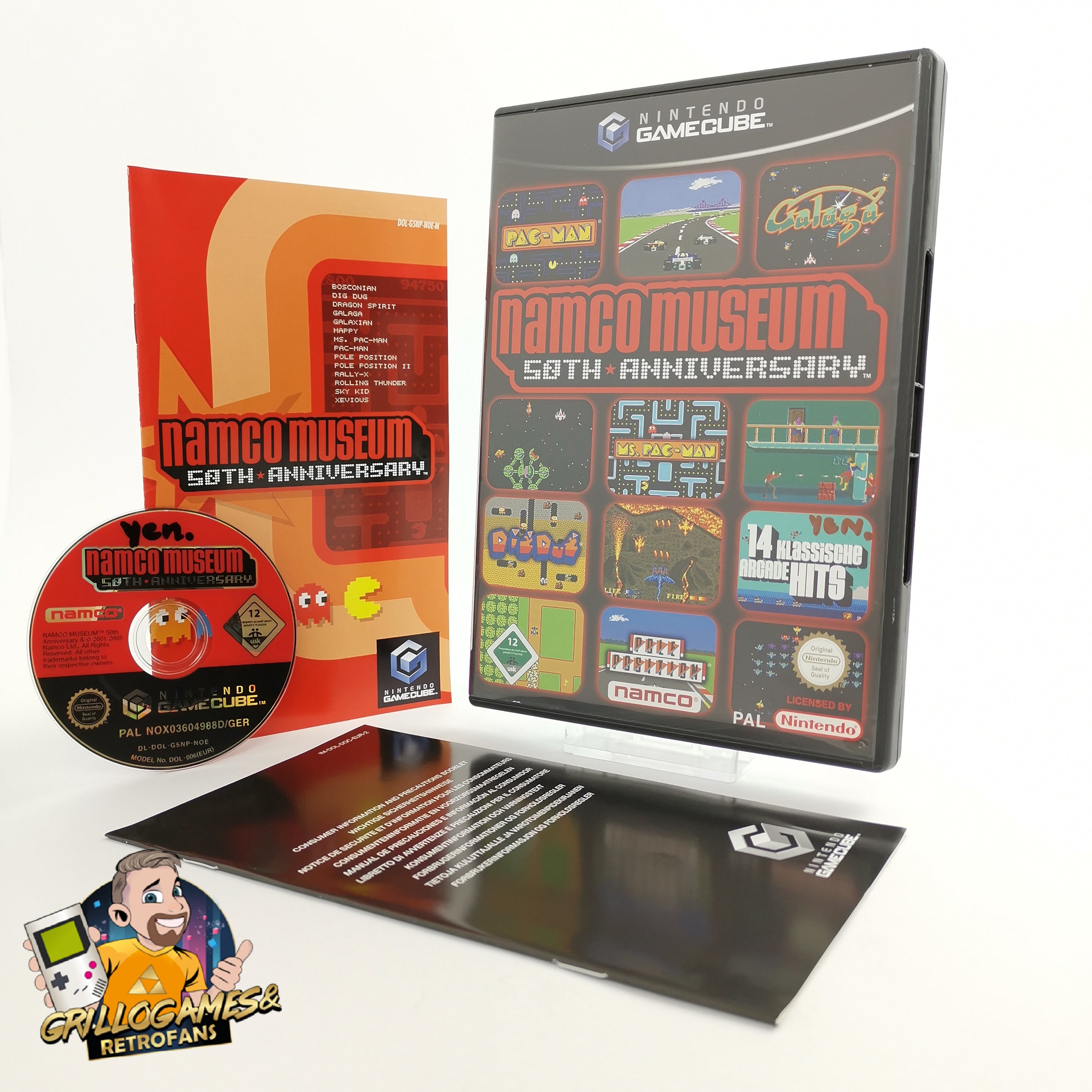 Nintendo Gamecube Spiel " Namco Museum 50TH Anniversary " GC OVP | PAL NOE