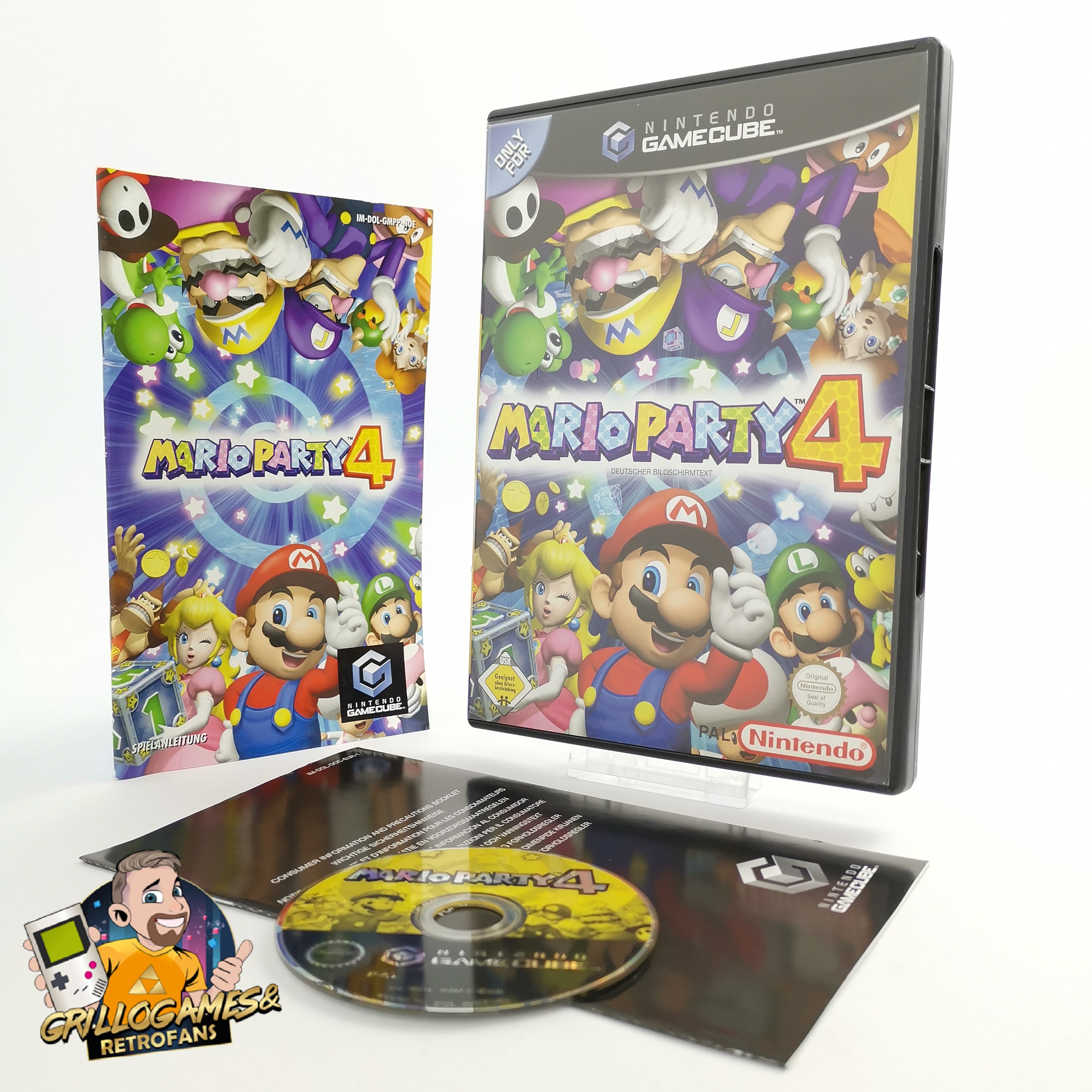 Nintendo Gamecube Spiel " Mario Party 4 " GC Erstauflage OVP | PAL NOE