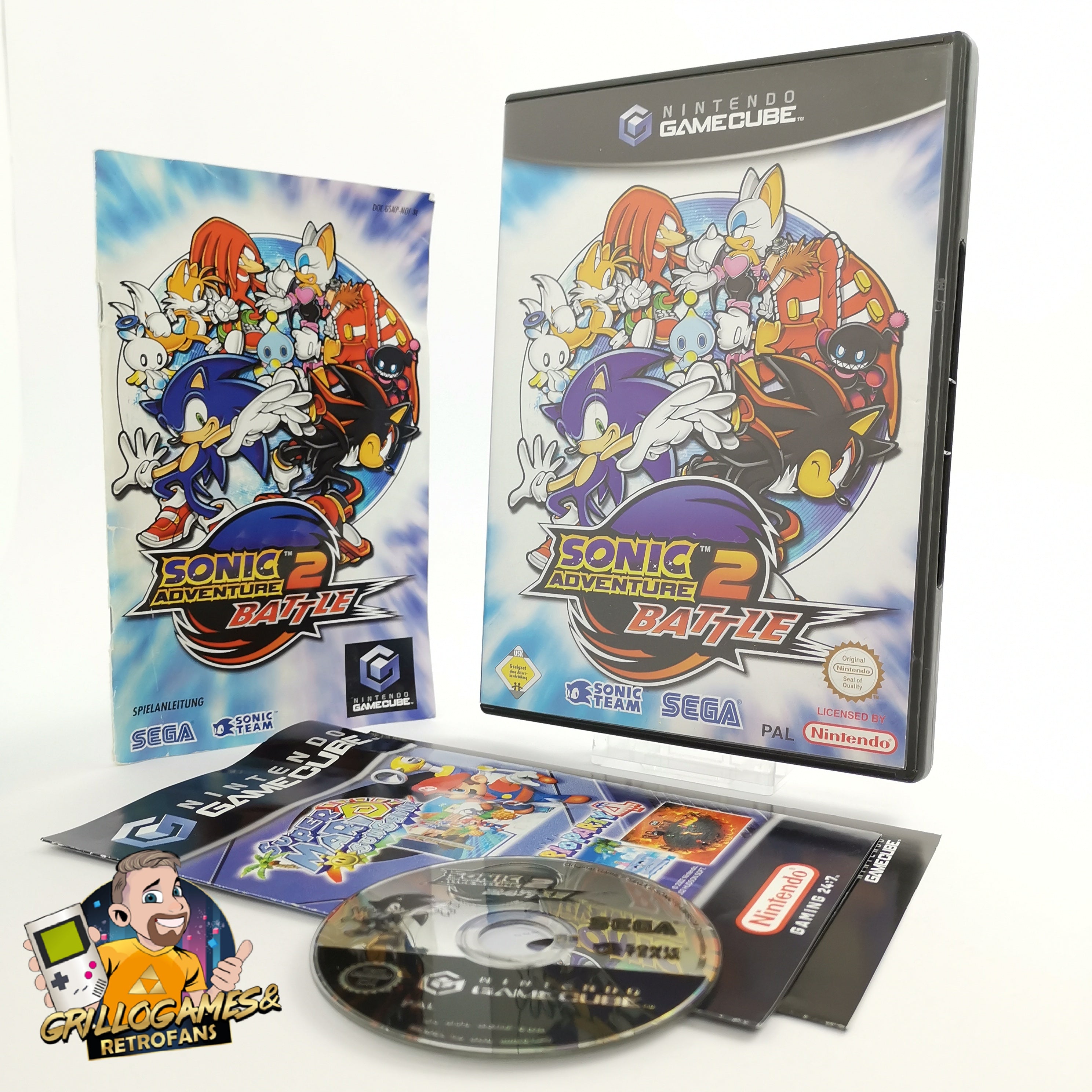 Nintendo Gamecube Spiel " Sonic Adventure Battle 2 " GC Game Cube OVP | PAL NOE