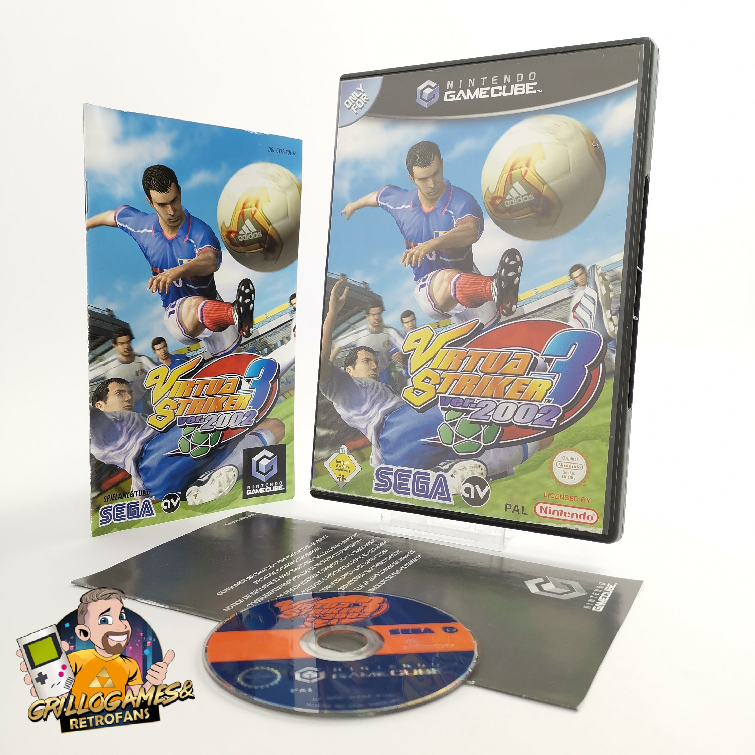 Nintendo Gamecube Spiel " Virtua Striker 3 Ver. 2002 " Fußball NOE | DE OVP