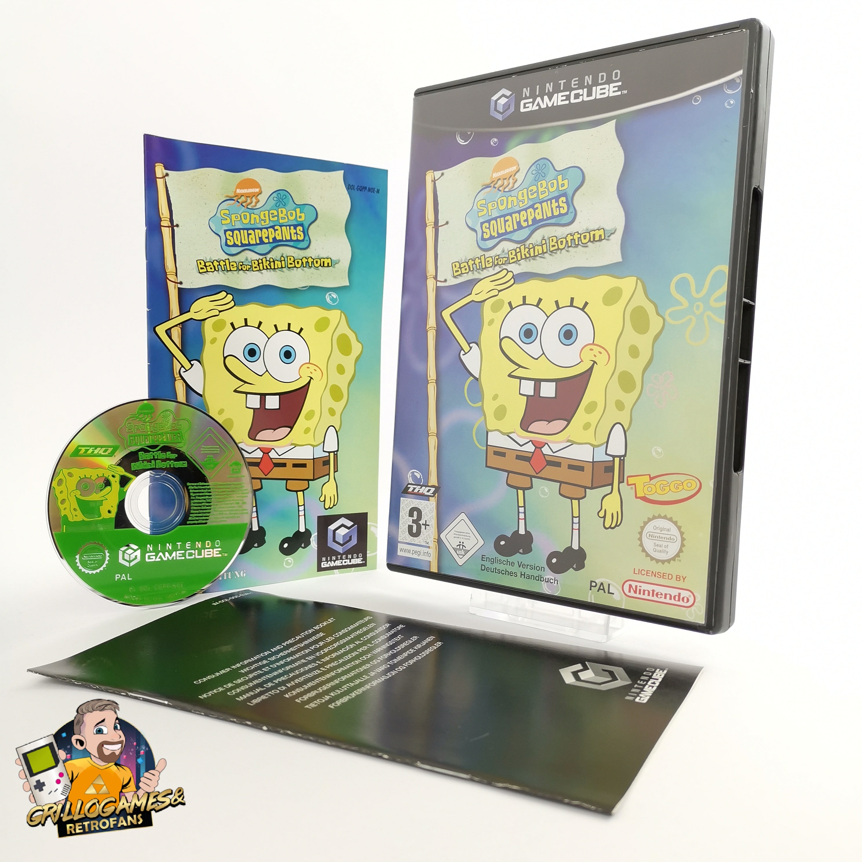 Nintendo Gamecube Spiel " Spongebob Squarepants Battle for Bikini Bottom OVP