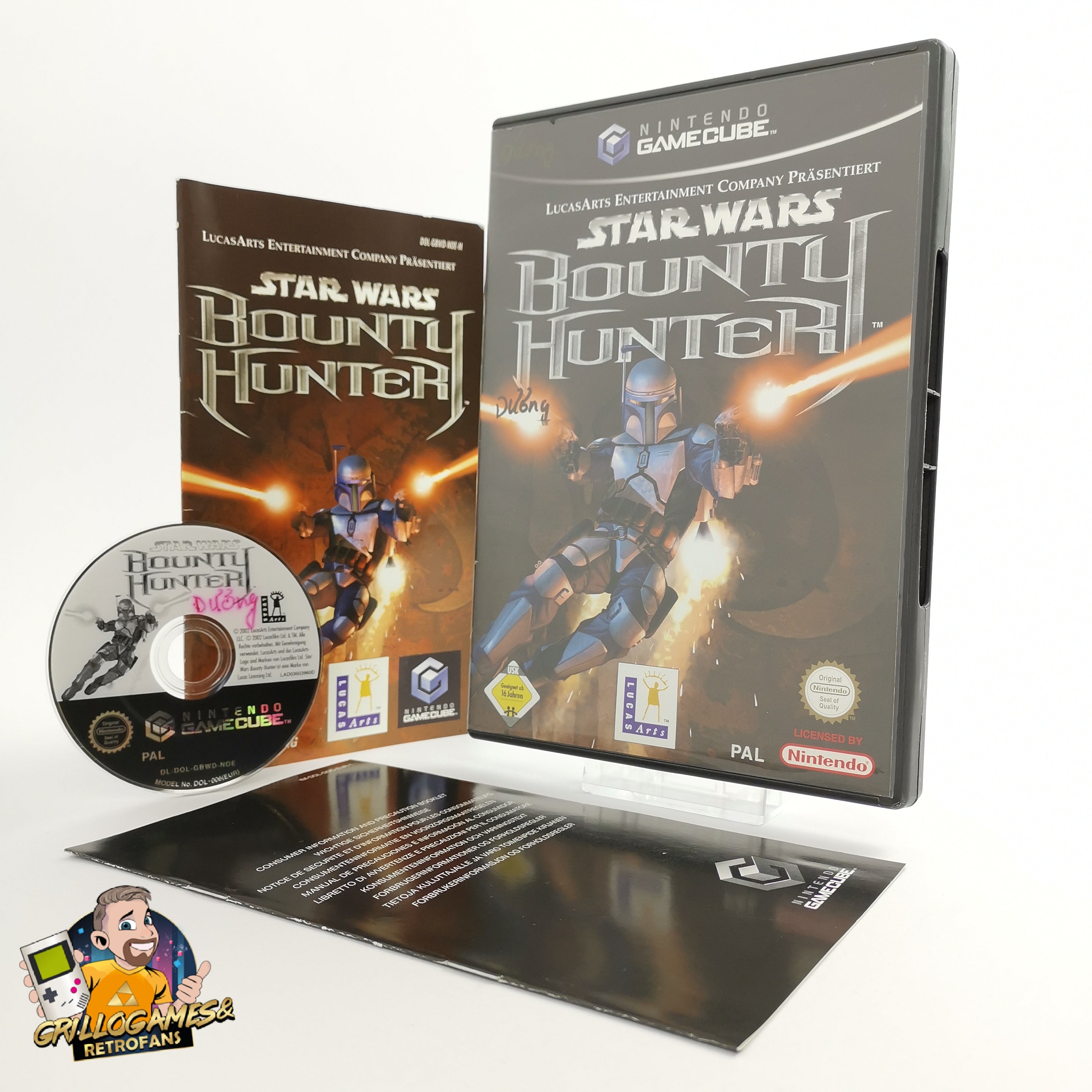 Nintendo Gamecube Spiel " Star Wars Bounty Hunter " Starwars | OVP PAL NOE
