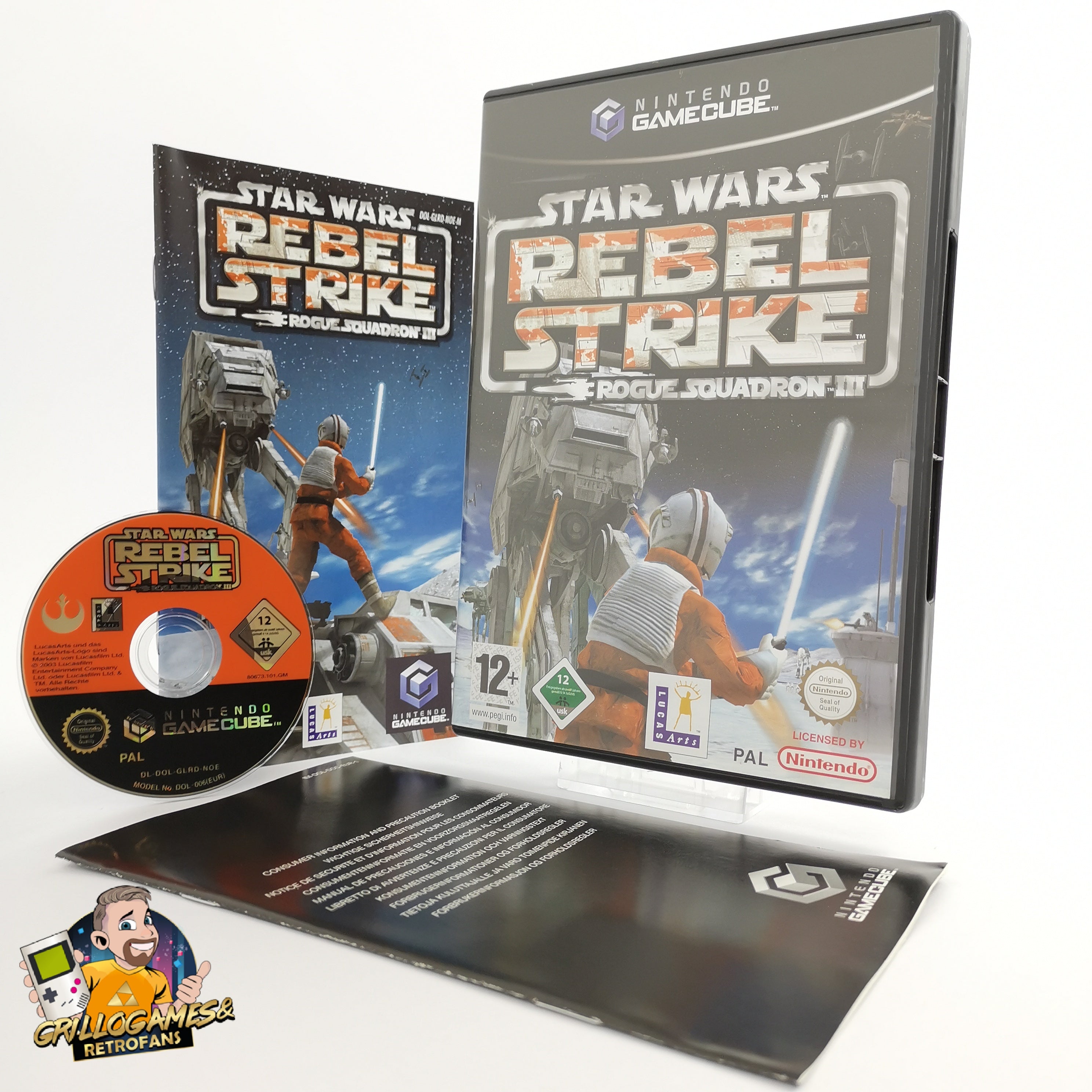 Nintendo Gamecube Spiel " Star Wars Rebel Strike " Starwars | OVP PAL NOE