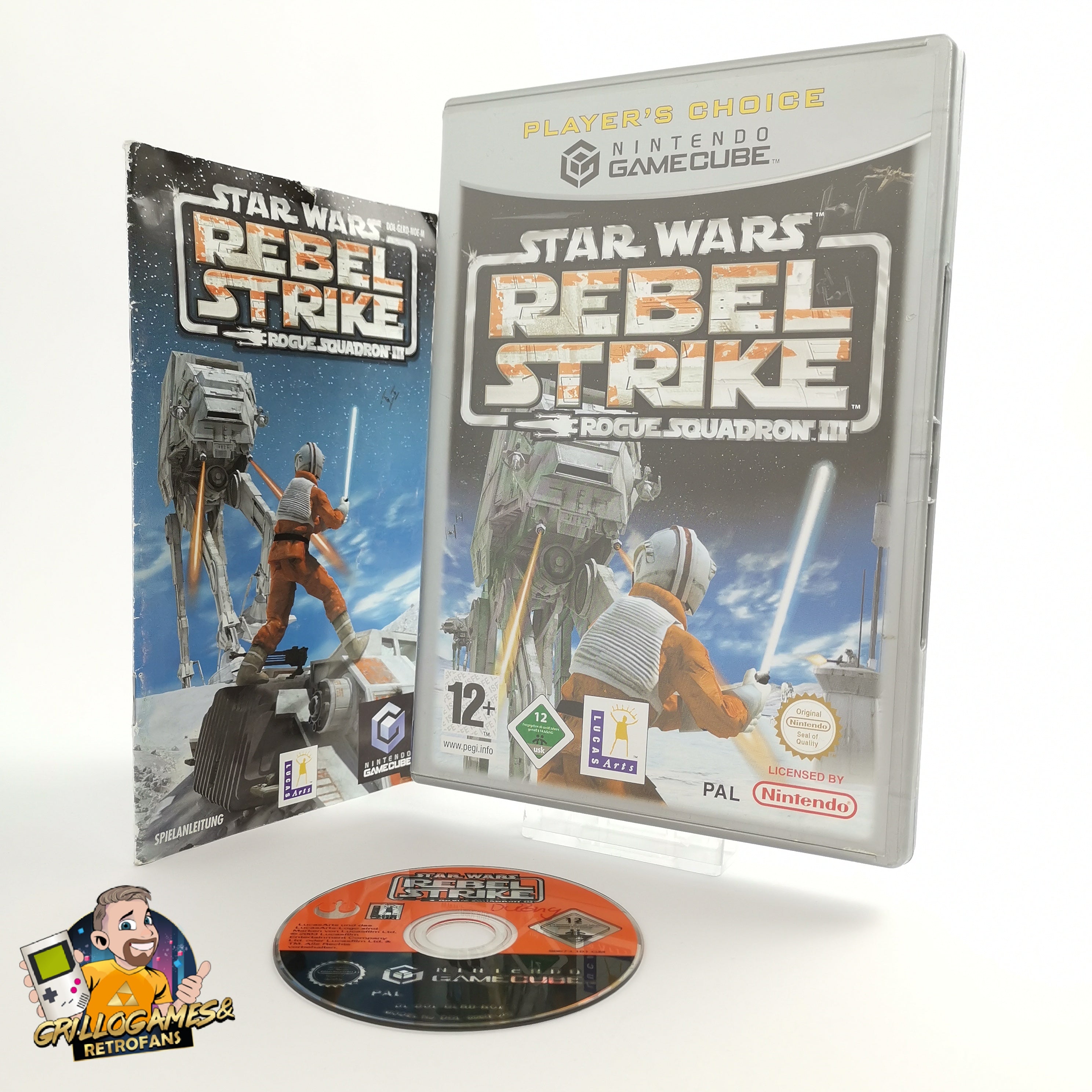 Nintendo Gamecube Spiel " Star Wars Rebel Strike " Players Choice Starwars | OVP