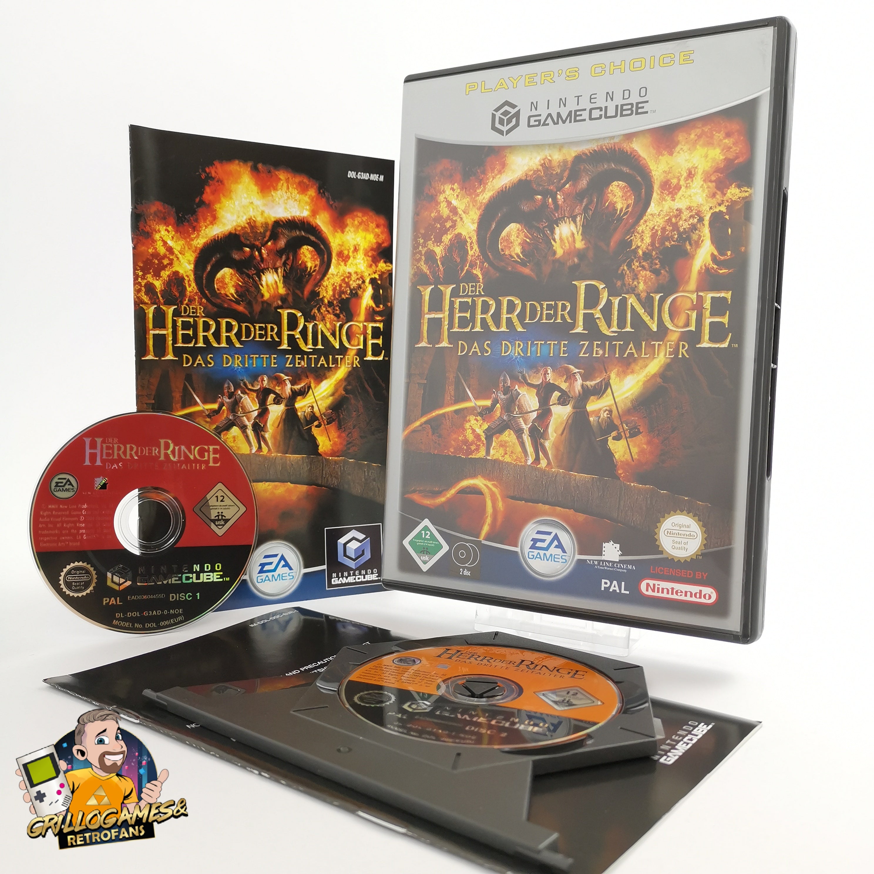 Nintendo Gamecube Spiel Der Herr Der Ringe das dritte Zeitalter " Players Choice