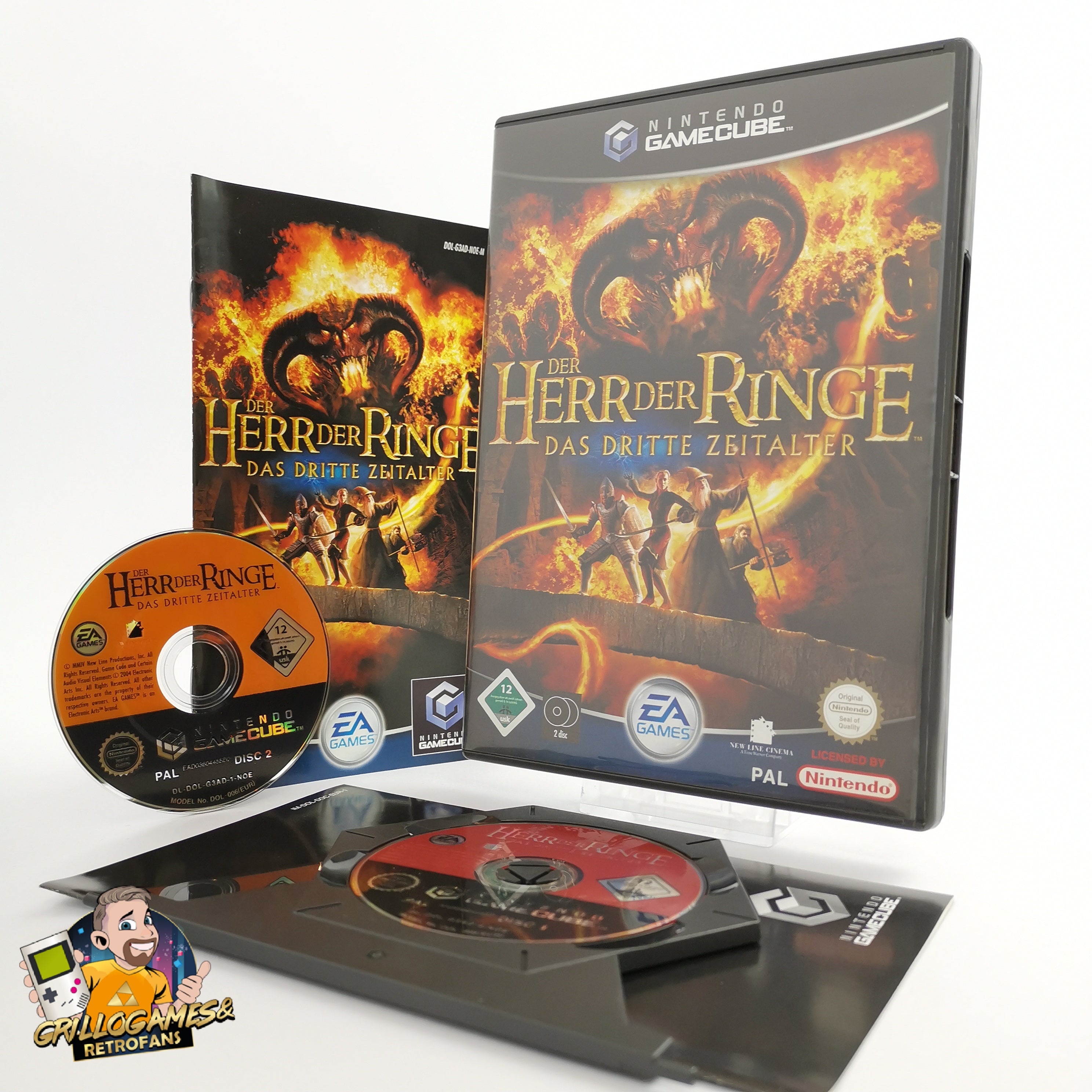 Nintendo Gamecube Spiel " Der Herr Der Ringe das dritte Zeitalter " OVP PAL NOE