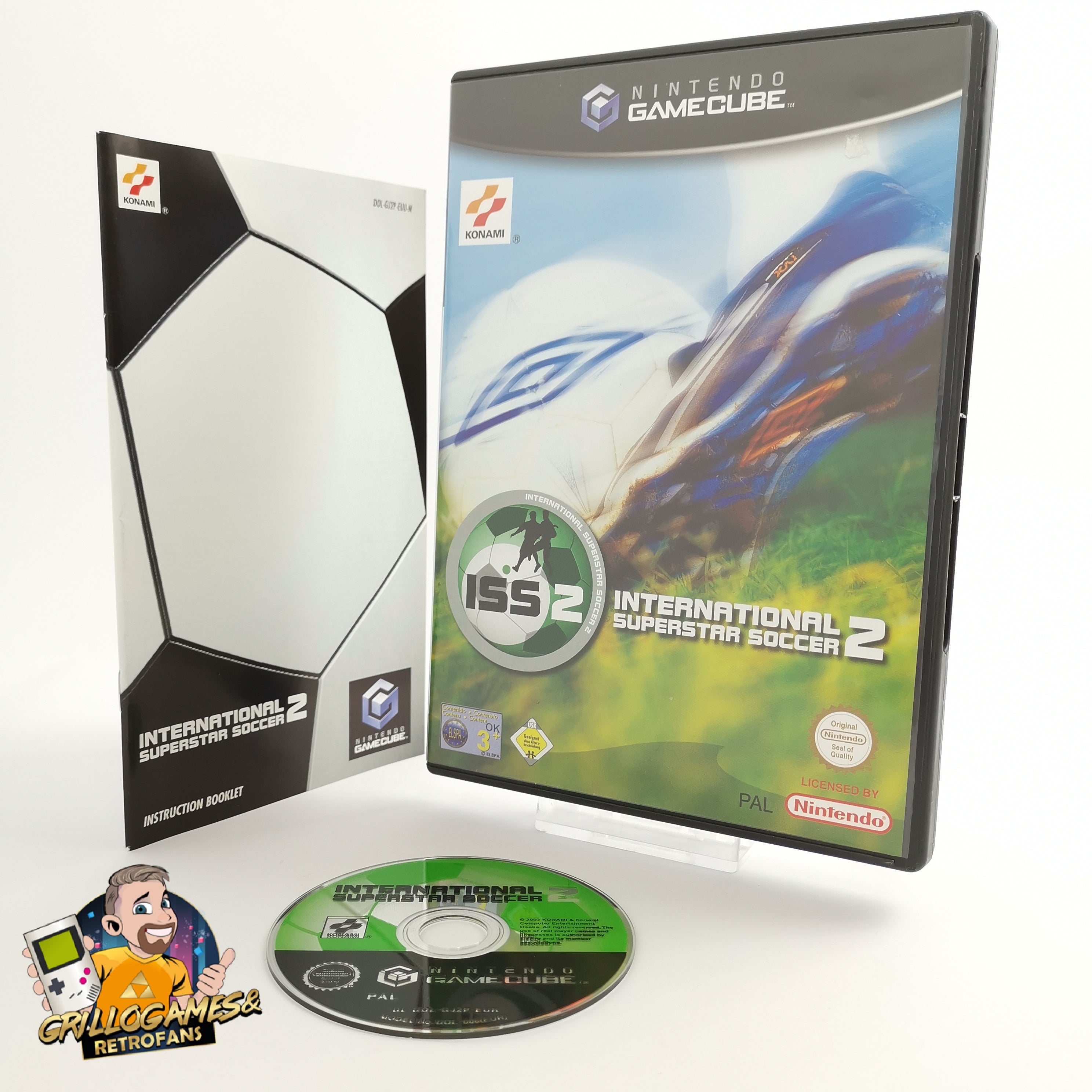 Nintendo Gamecube Spiel " ISS2 Internation Superstar Soccer 2 " Fußball OVP PAL