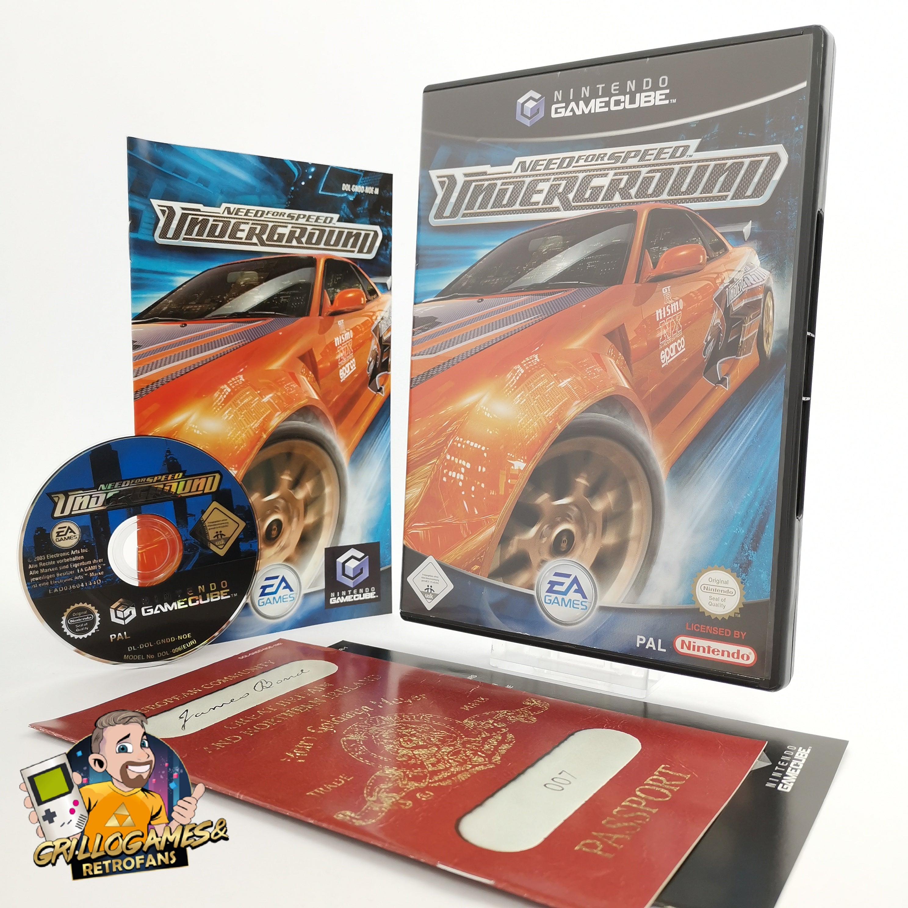 Nintendo Gamecube Spiel " Need for Speed Underground " OVP | PAL NOE * sehr gut
