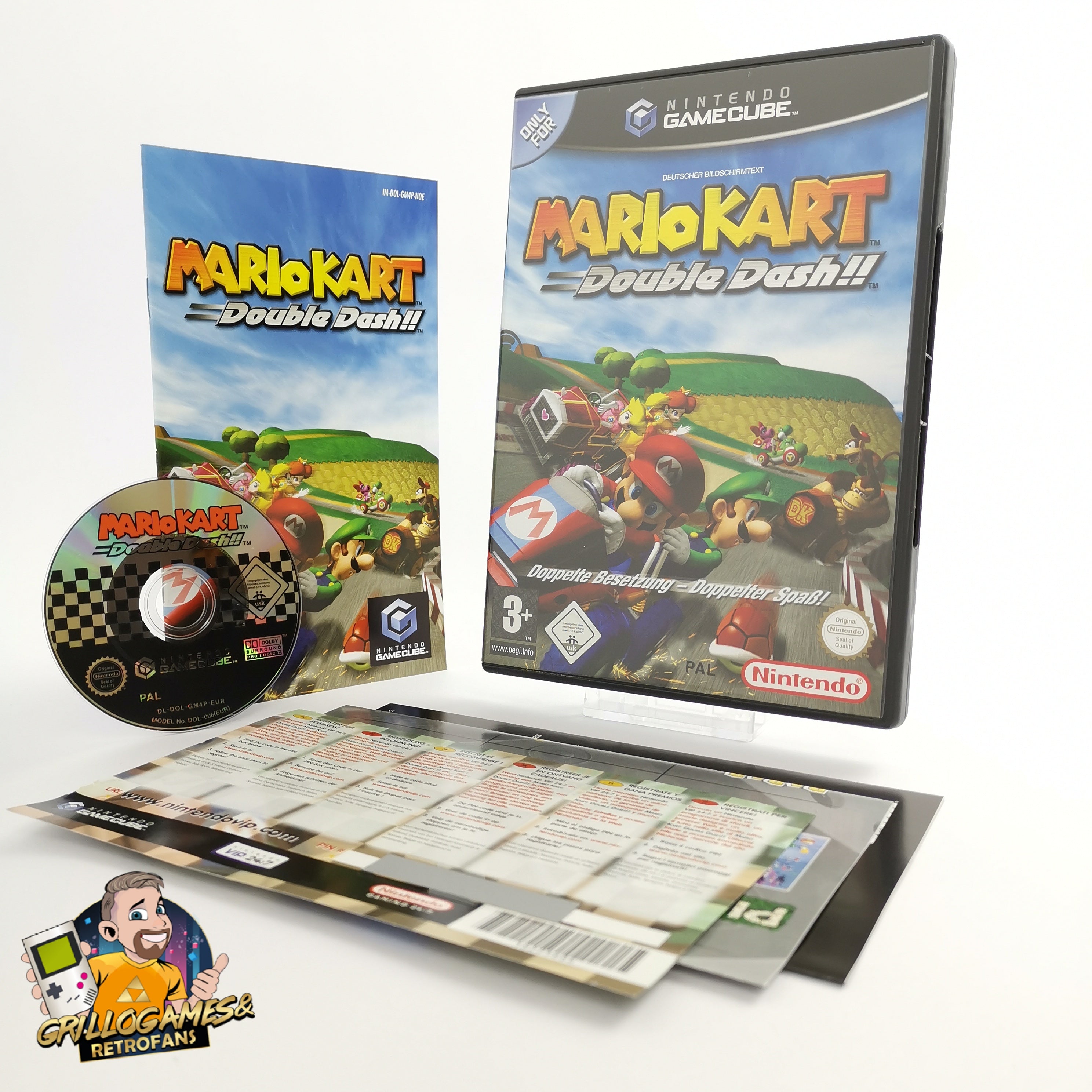 Nintendo Gamecube Spiel " Mario Kart Double Dash " OVP PAL NOE * neuwertig