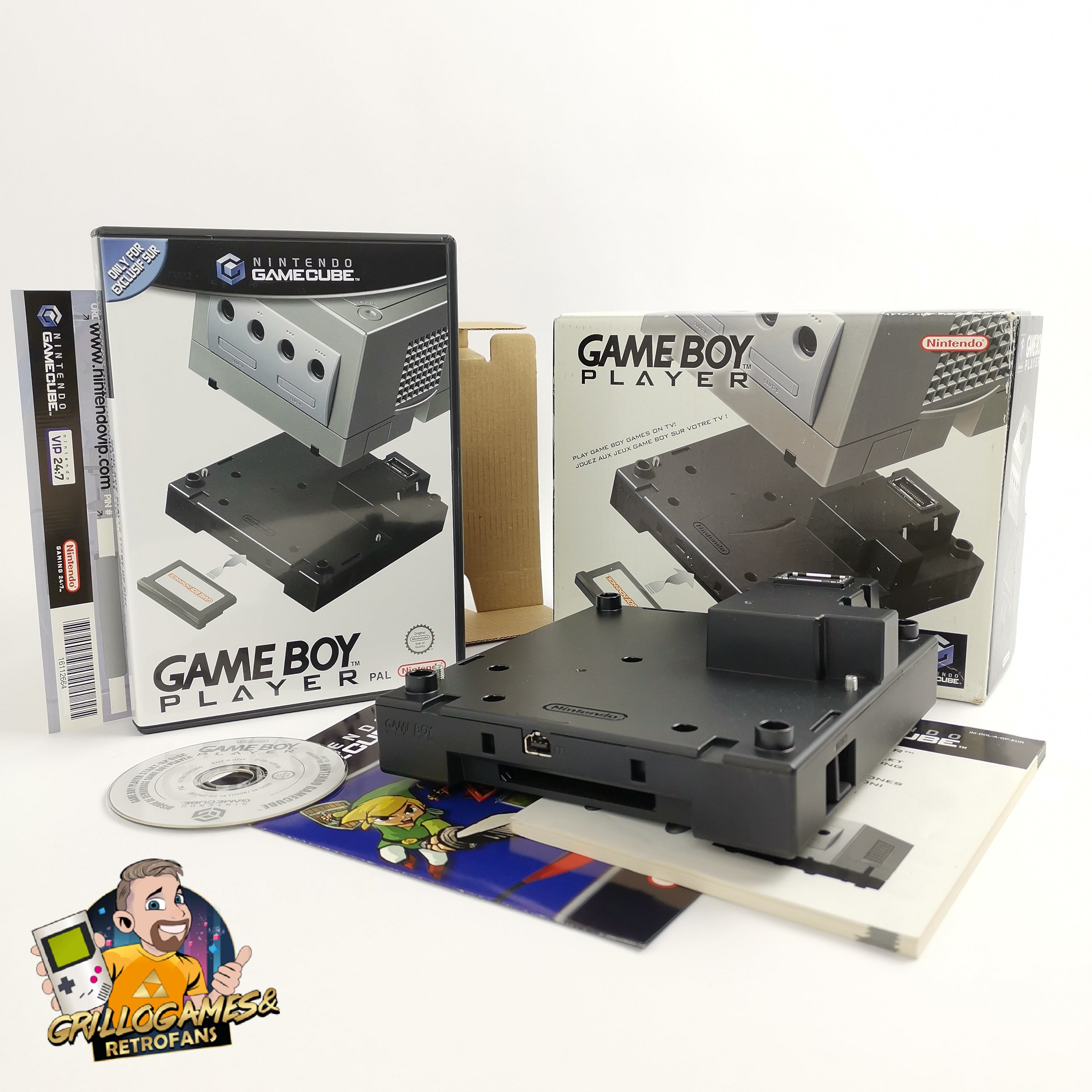 Nintendo Gamecube Adapter " Gameboy Player in OVP " Game Boy Adaptor PAL Zubehör