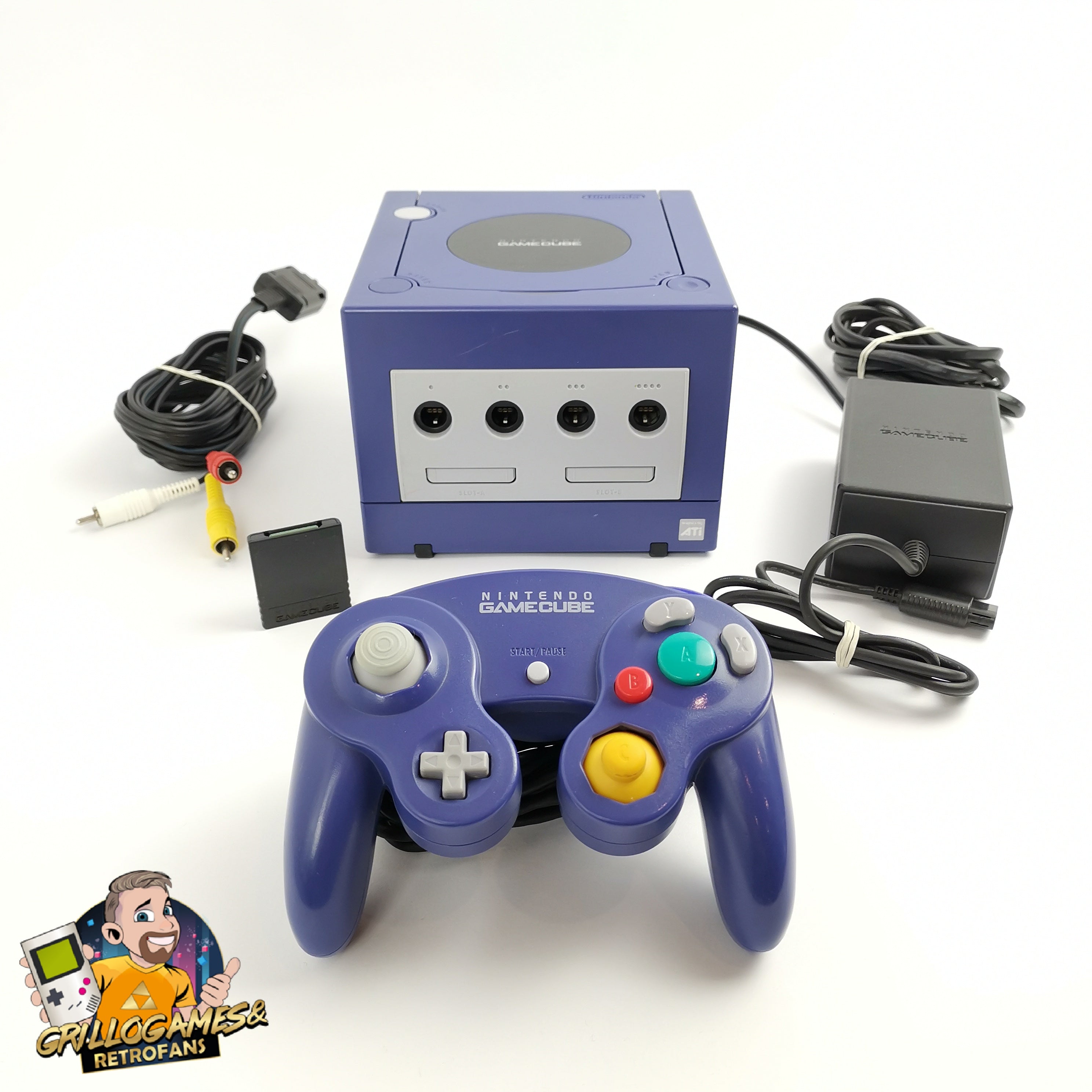 Nintendo Gamecube Konsole Purple Lila | Console Game Cube PAL