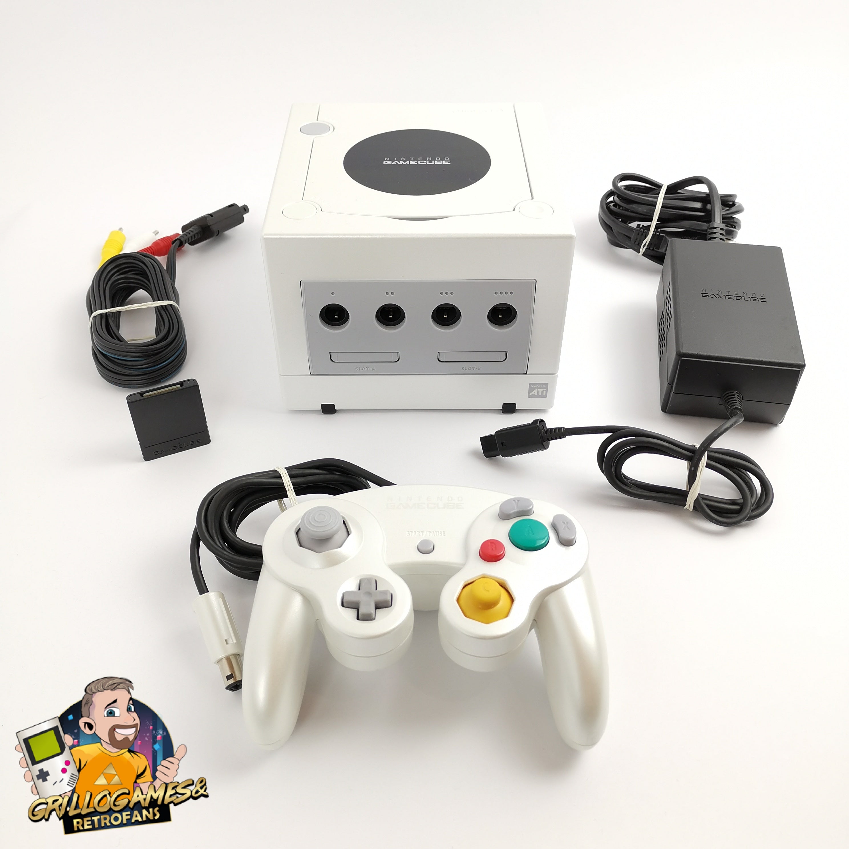 Nintendo Gamecube Konsole Pearl White Console PAL | Game Cube Perl Weiss