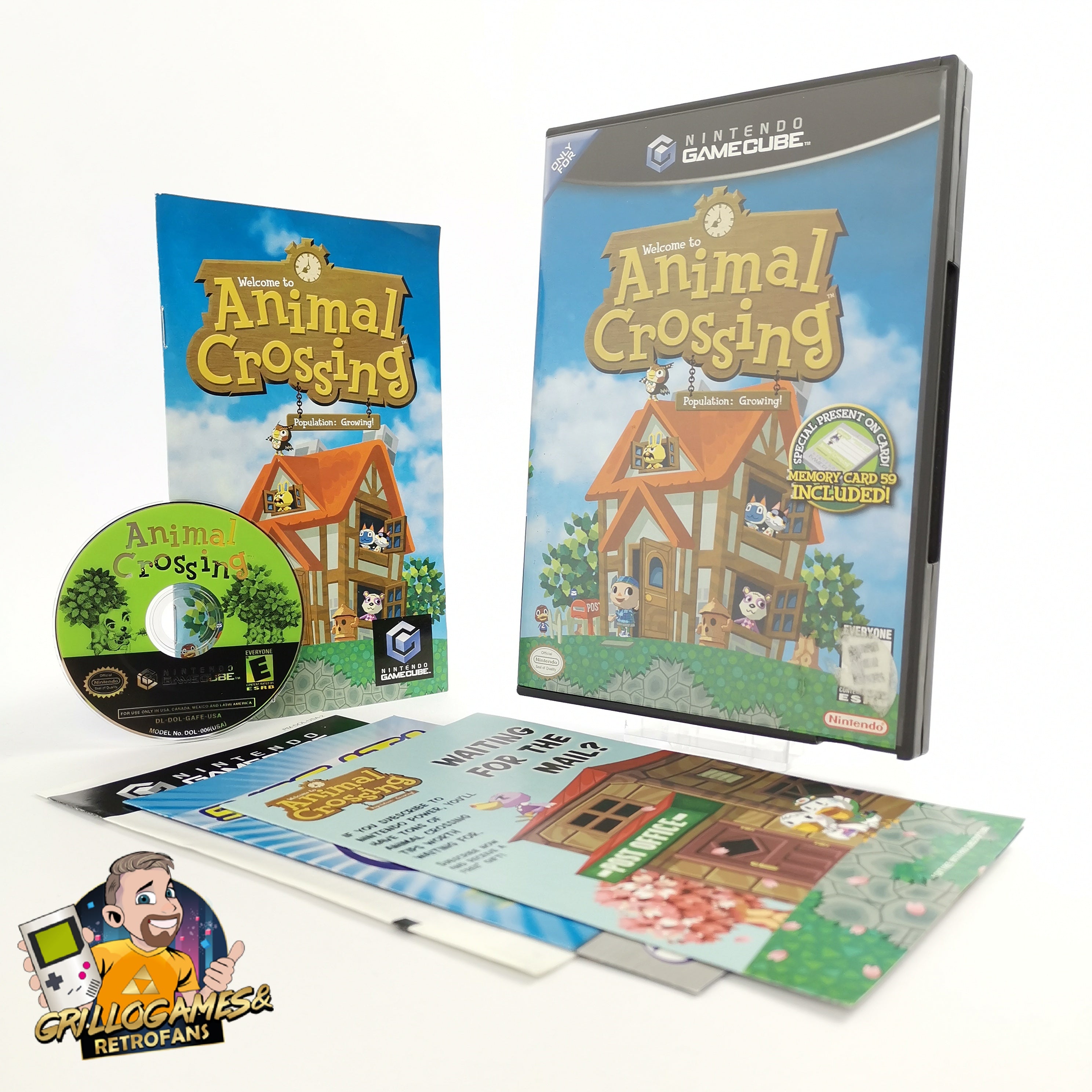 Nintendo Gamecube Spiel " Animal Crossing " GC Game Cube OVP | NTSC-U/C USA